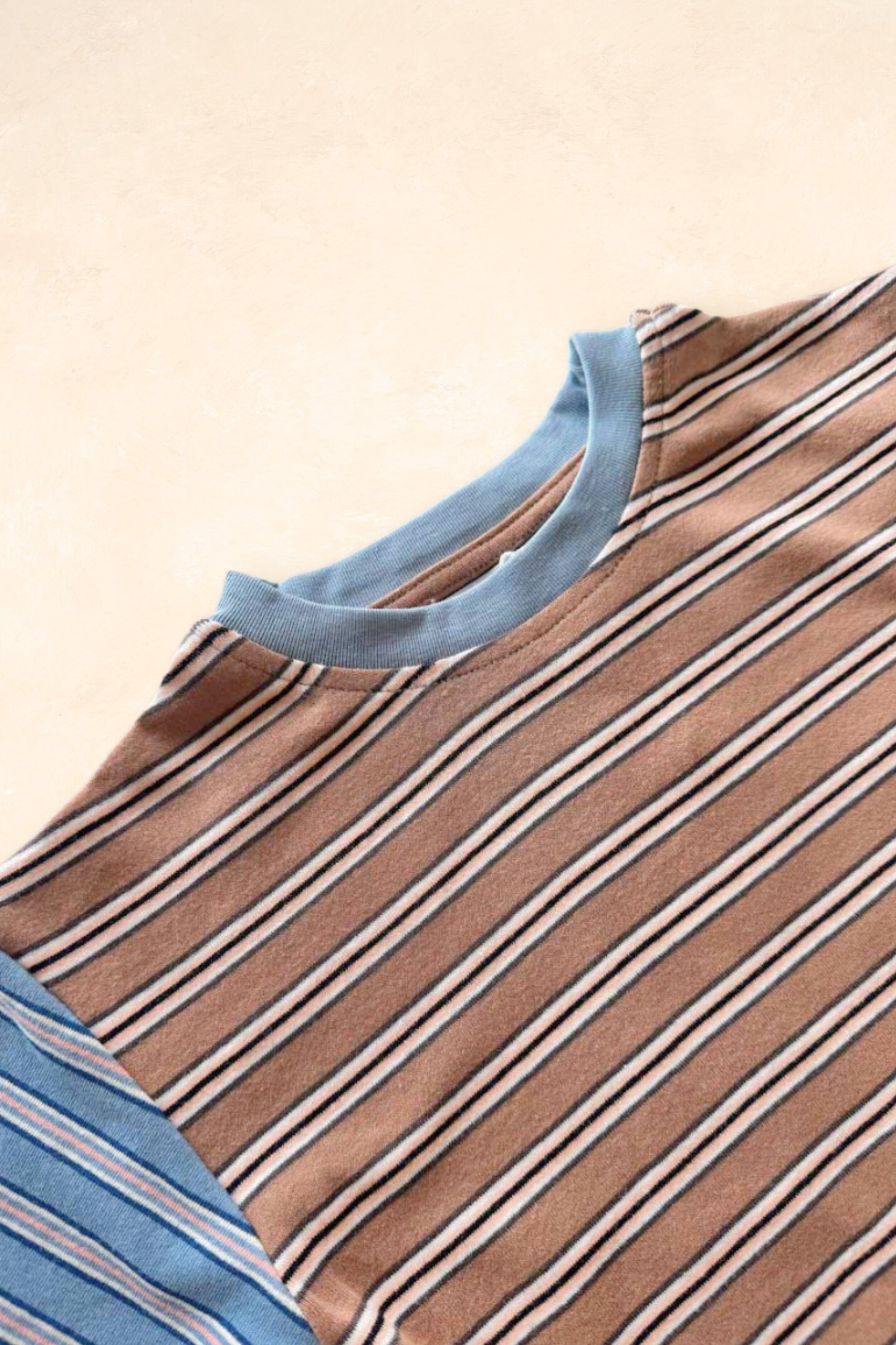 Colour Block Stripe Tee - Sorrento Clothing FRECKLES the label 