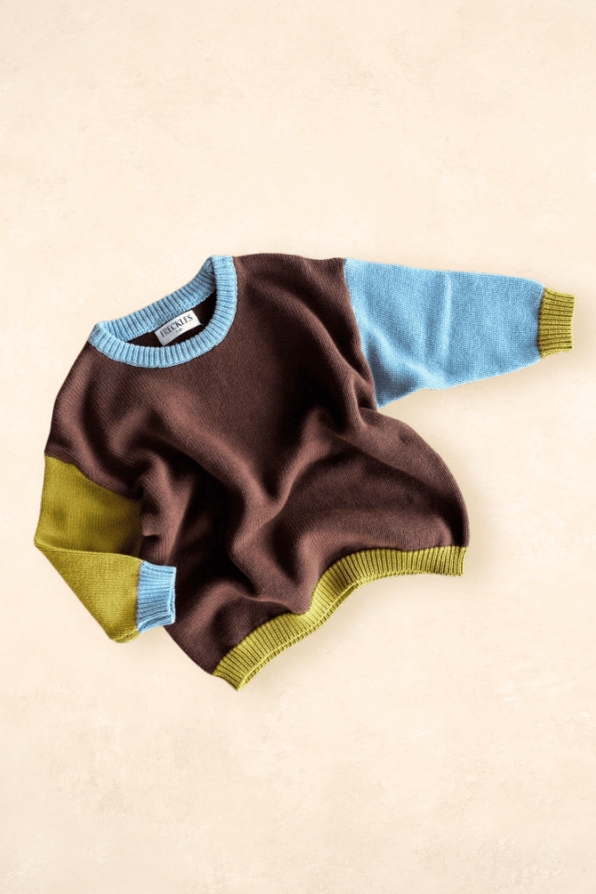 Cotton Knit Jumper - Colour Block Clothing FRECKLES the label 