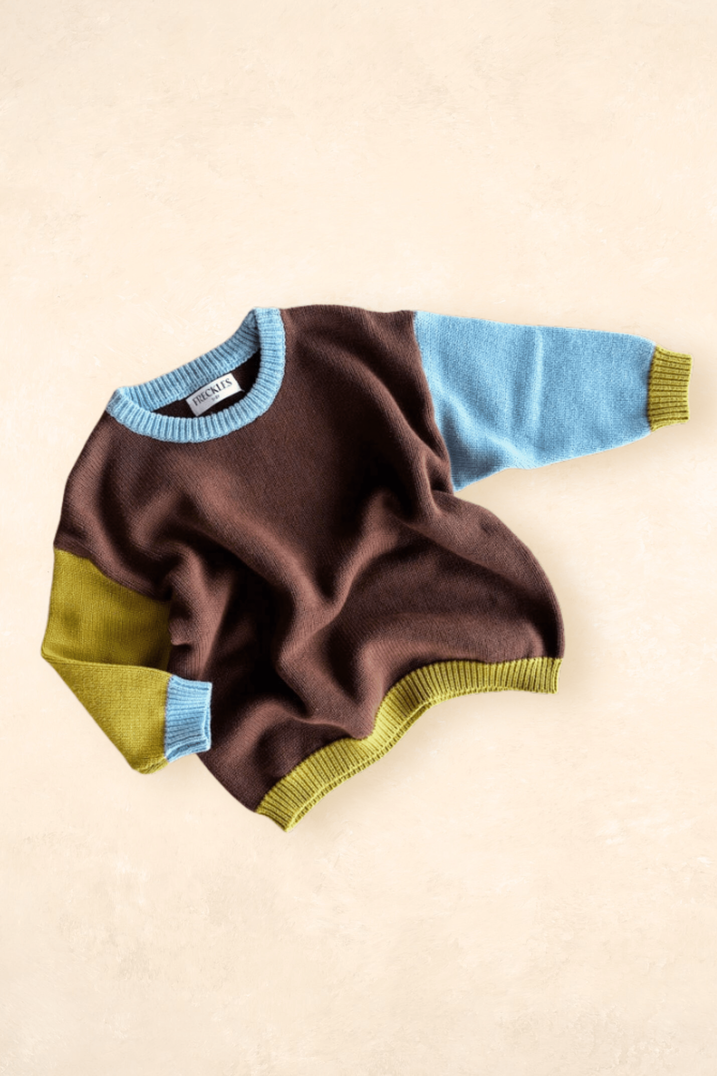 Cotton Knit Jumper - Colour Block Clothing FRECKLES the label 