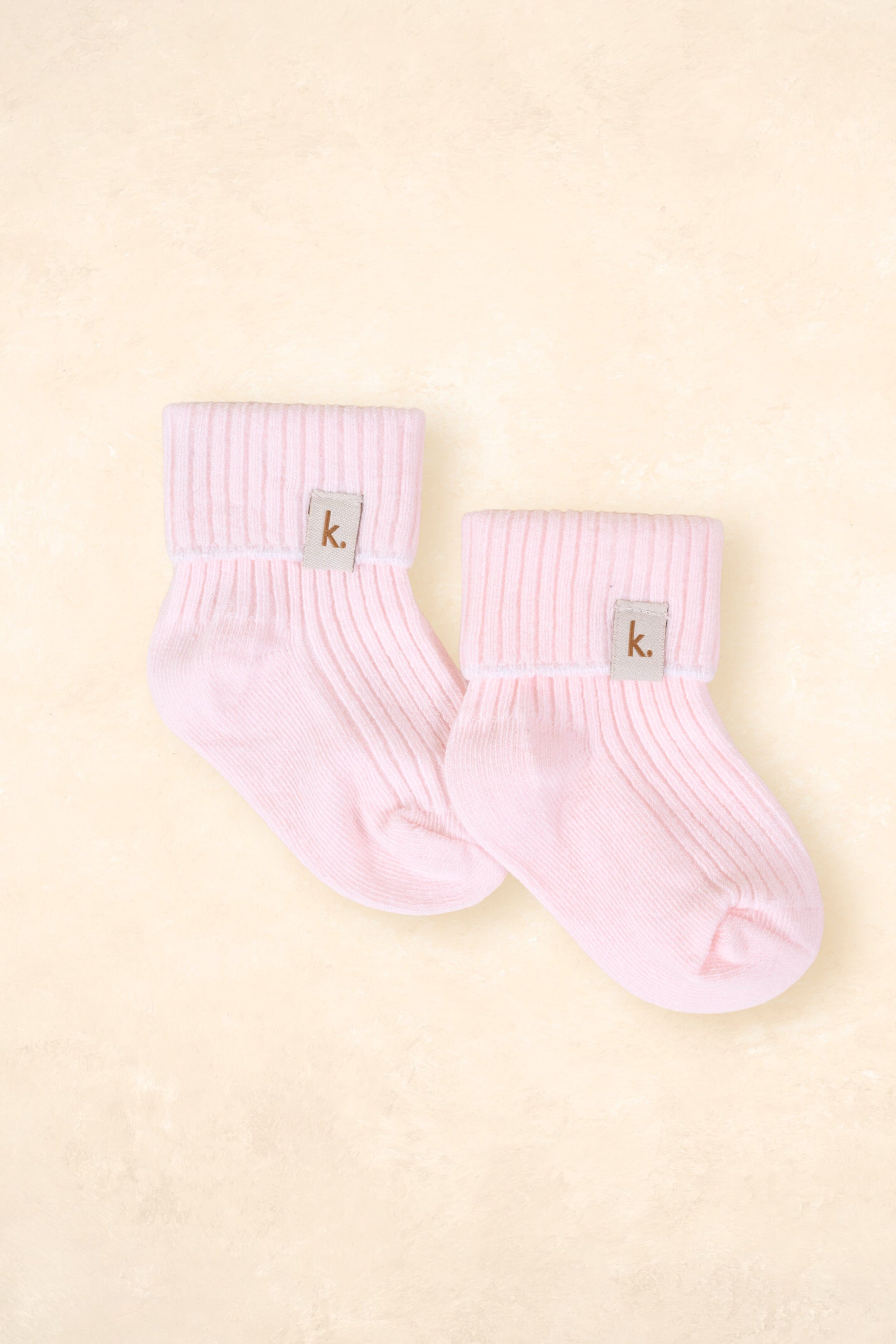 Cotton Ribbed Baby Socks Clothing Kiin ® Pink 0 - 6 Months 
