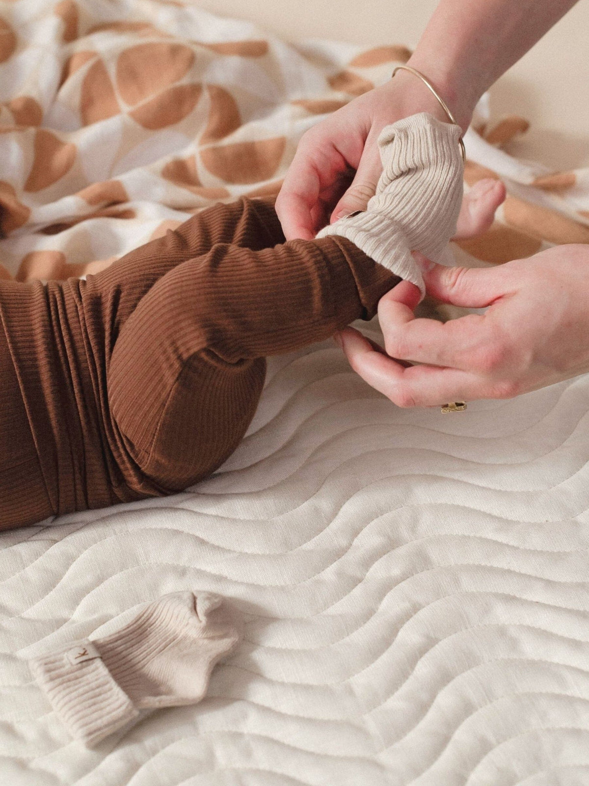 Cotton Ribbed Baby Socks - Oat Clothing Kiin ® 