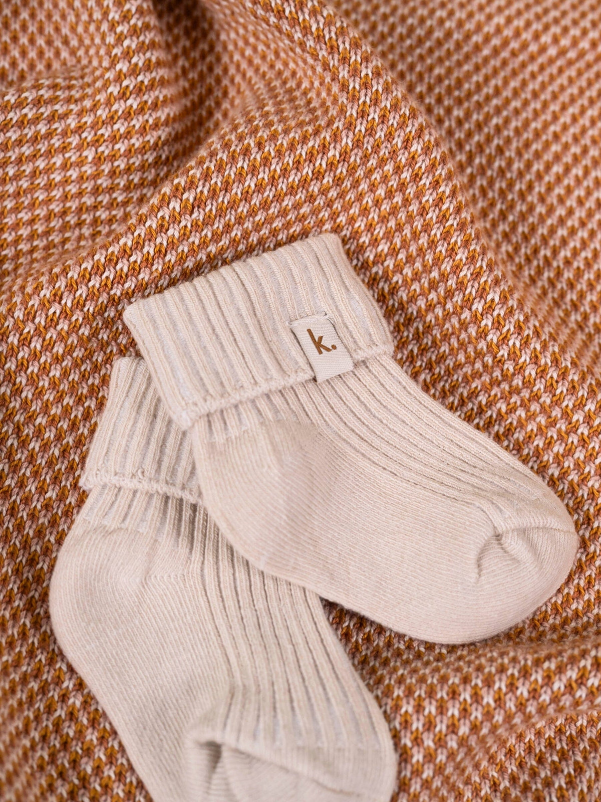 Cotton Ribbed Baby Socks - Oat Clothing Kiin ® 