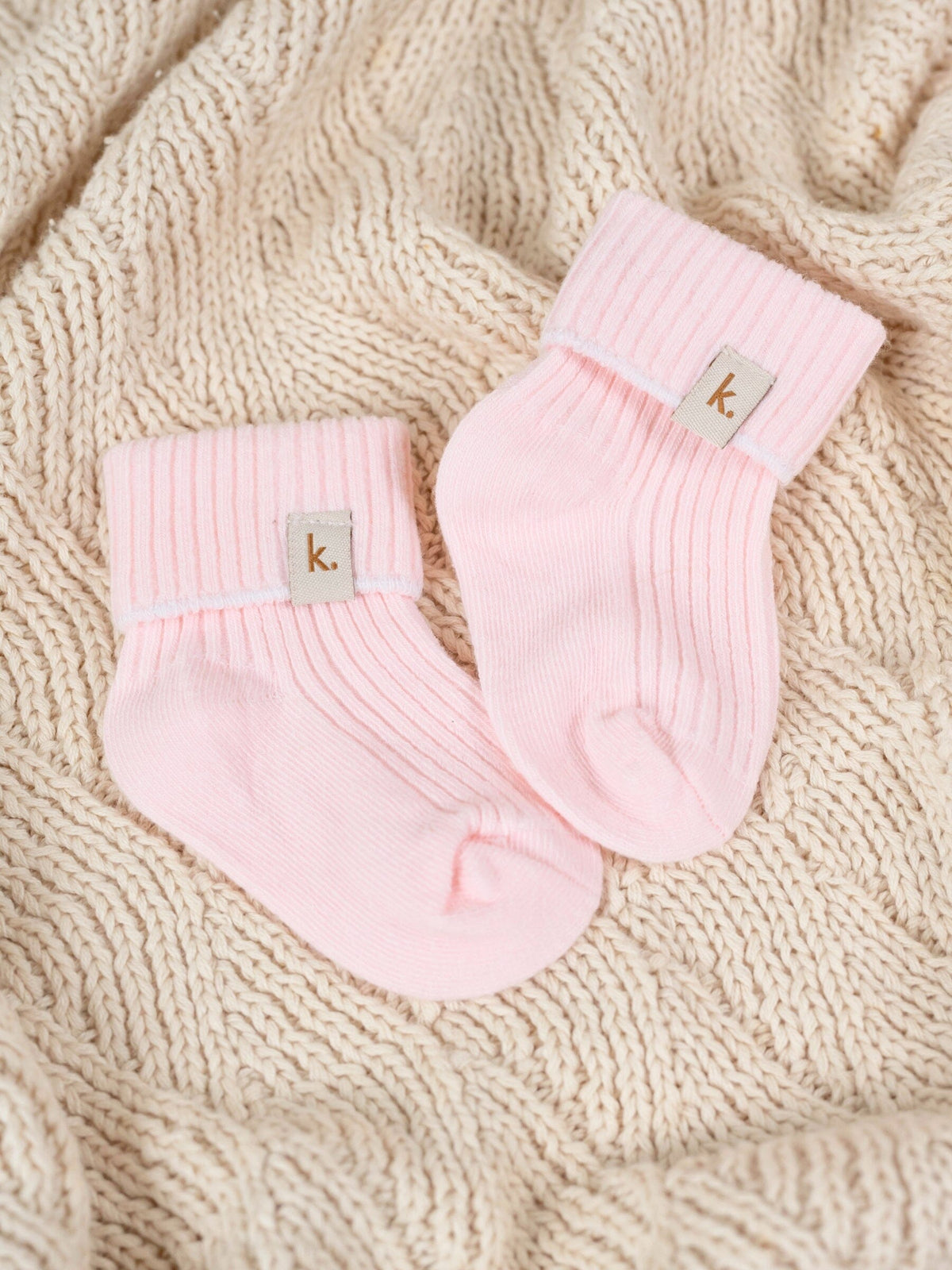 Cotton Ribbed Baby Socks - Pink Clothing Kiin ® 