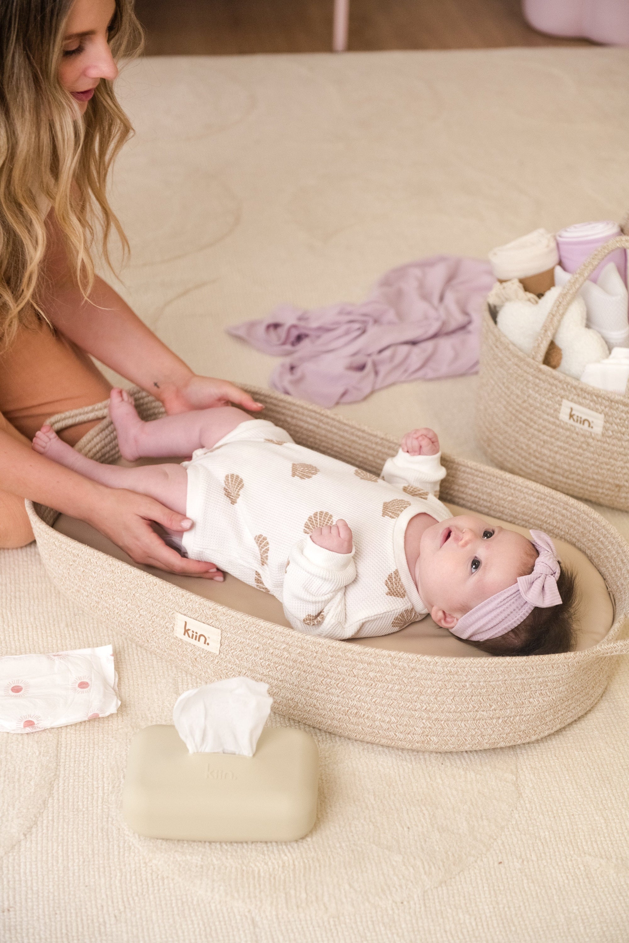 Cotton Rope Change Basket Baby Baskets Kiin ® 