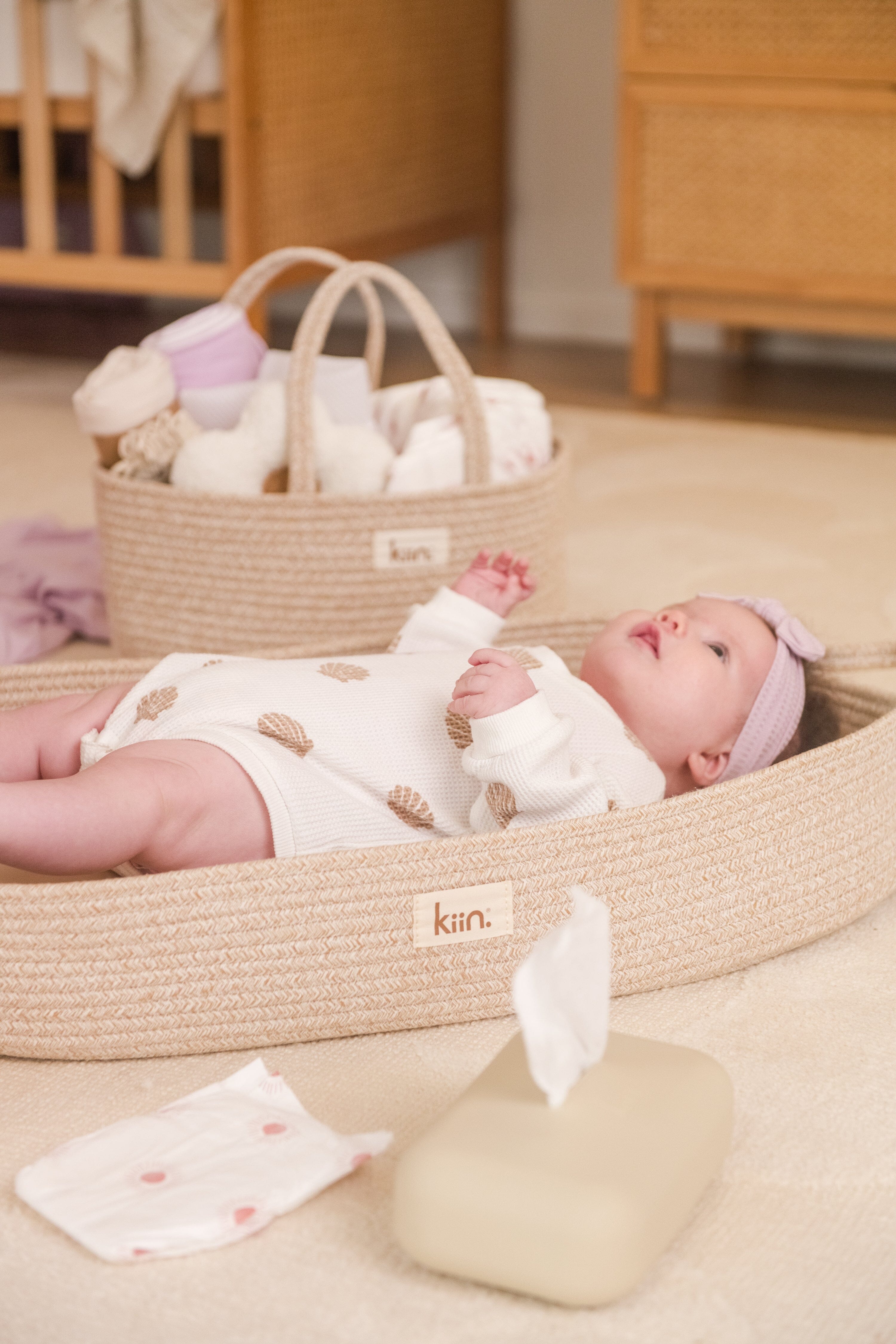 Cotton Rope Change Basket Baby Baskets Kiin ® 