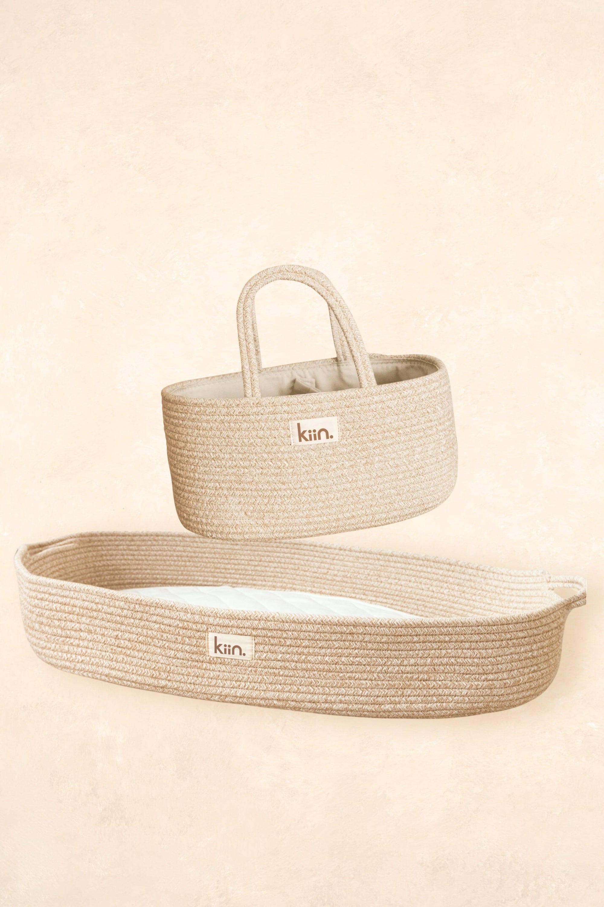 Cotton Rope Nappy Caddy + Change Basket Bundle Bundles Kiin ® 