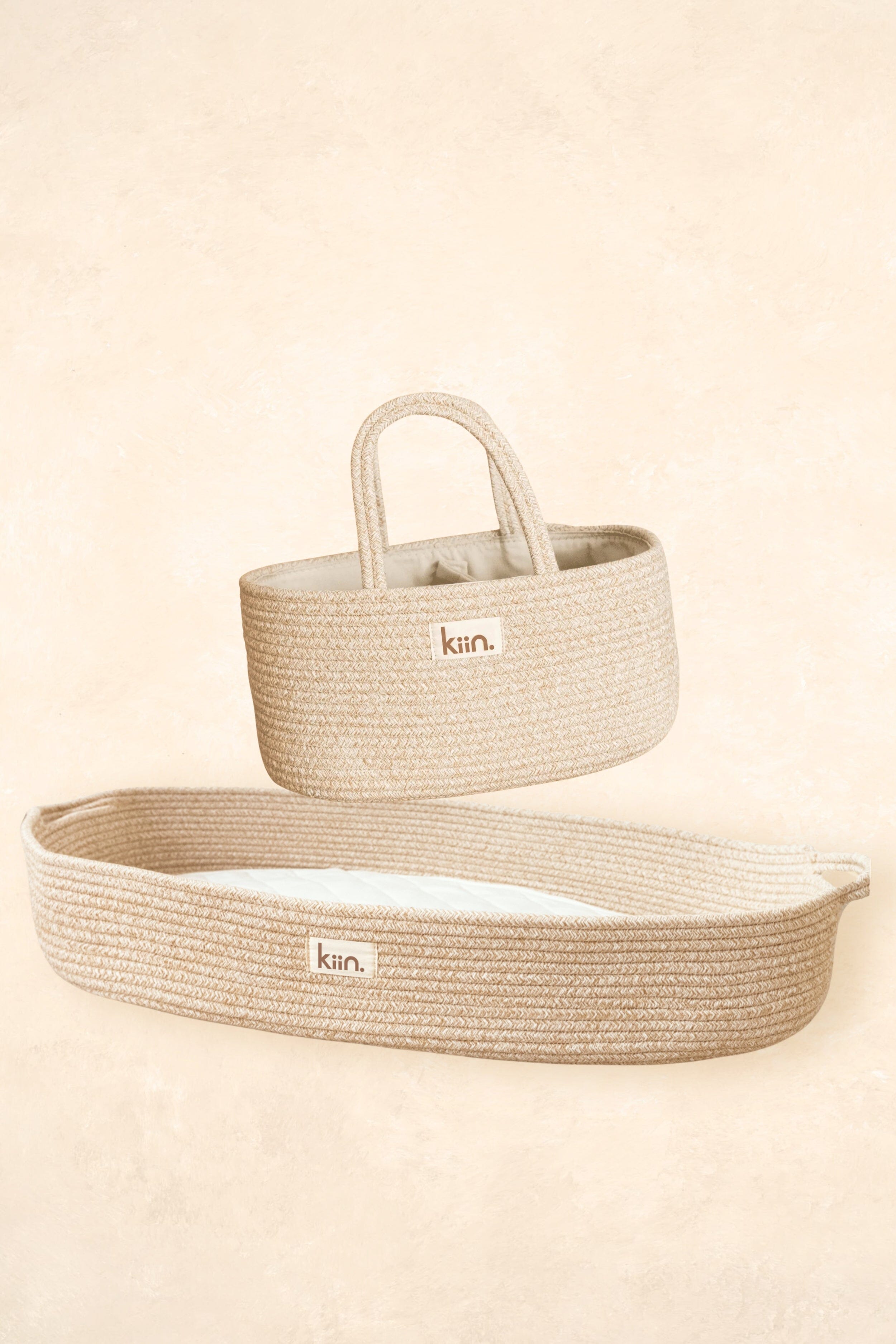 Cotton Rope Nappy Caddy + Change Basket Bundle Bundles Kiin ® 