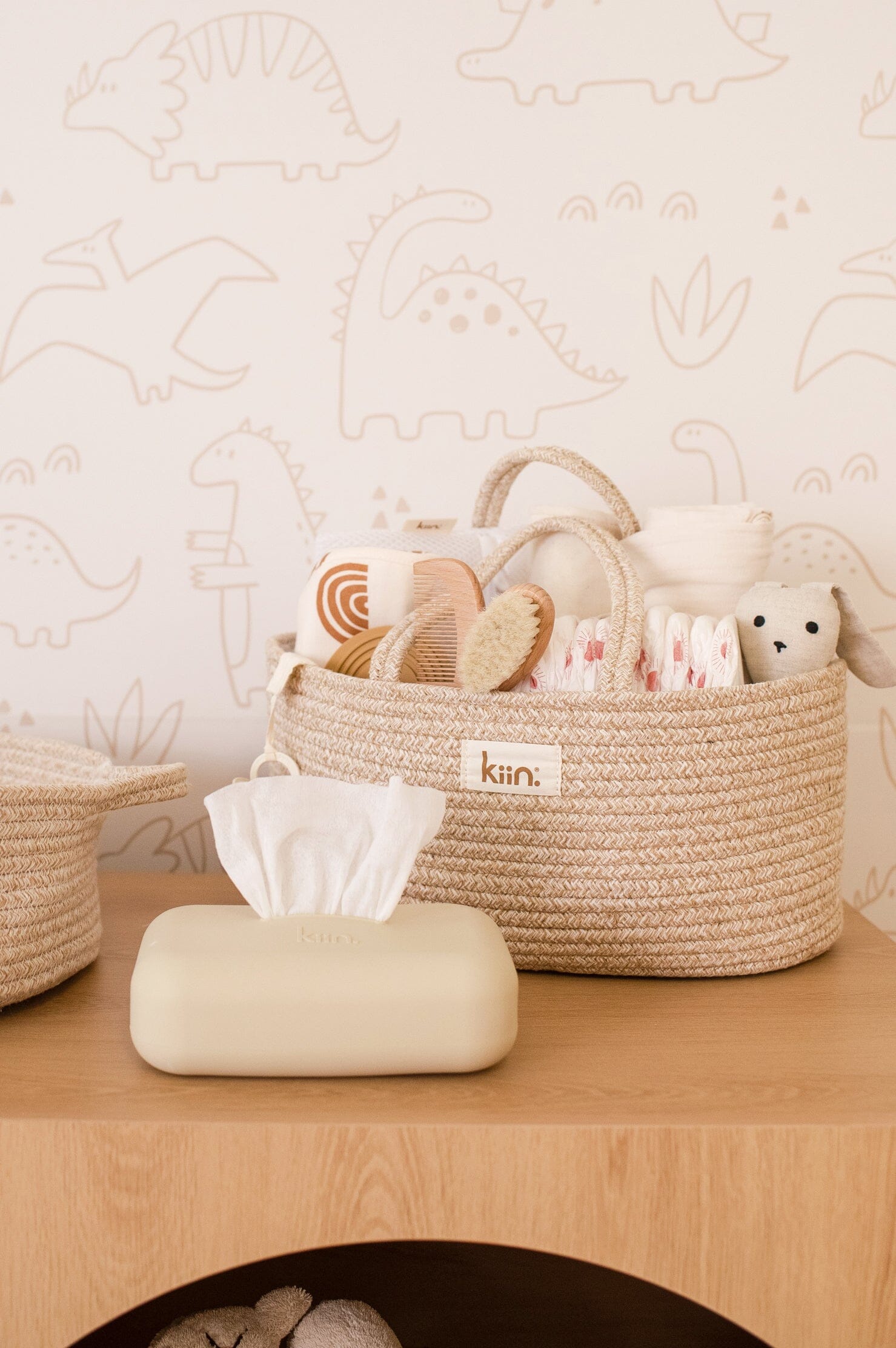 Cotton Rope Nappy Caddy Organiser Baby Baskets Kiin ® 