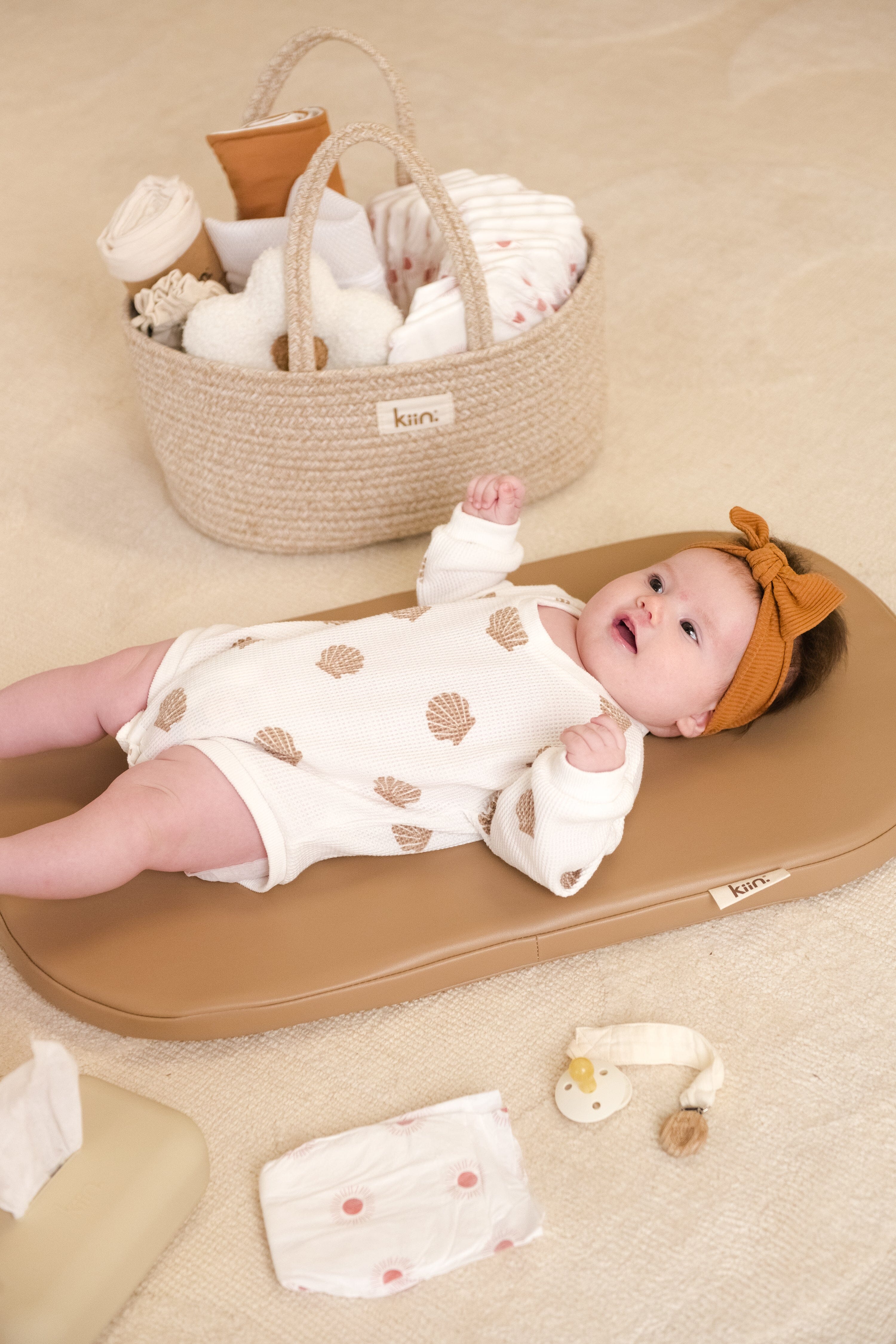 Cotton Rope Nappy Caddy Organiser Baby Baskets Kiin ® 