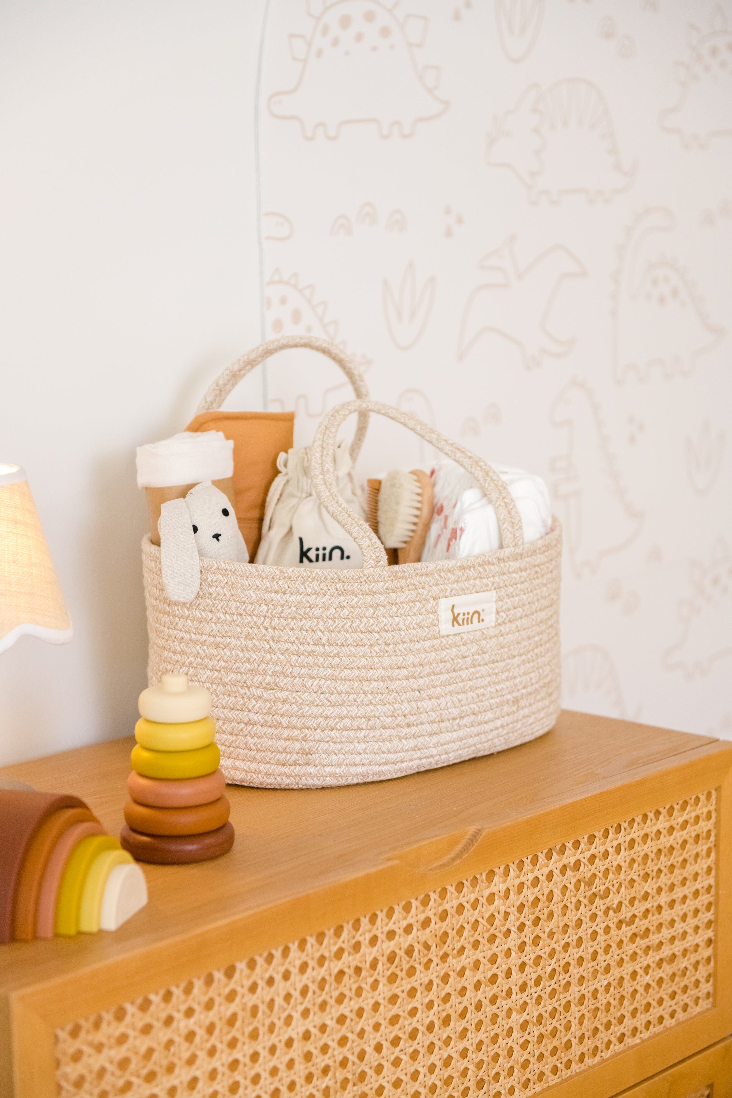 Cotton Rope Nappy Caddy Organiser Baby Baskets Kiin ® 
