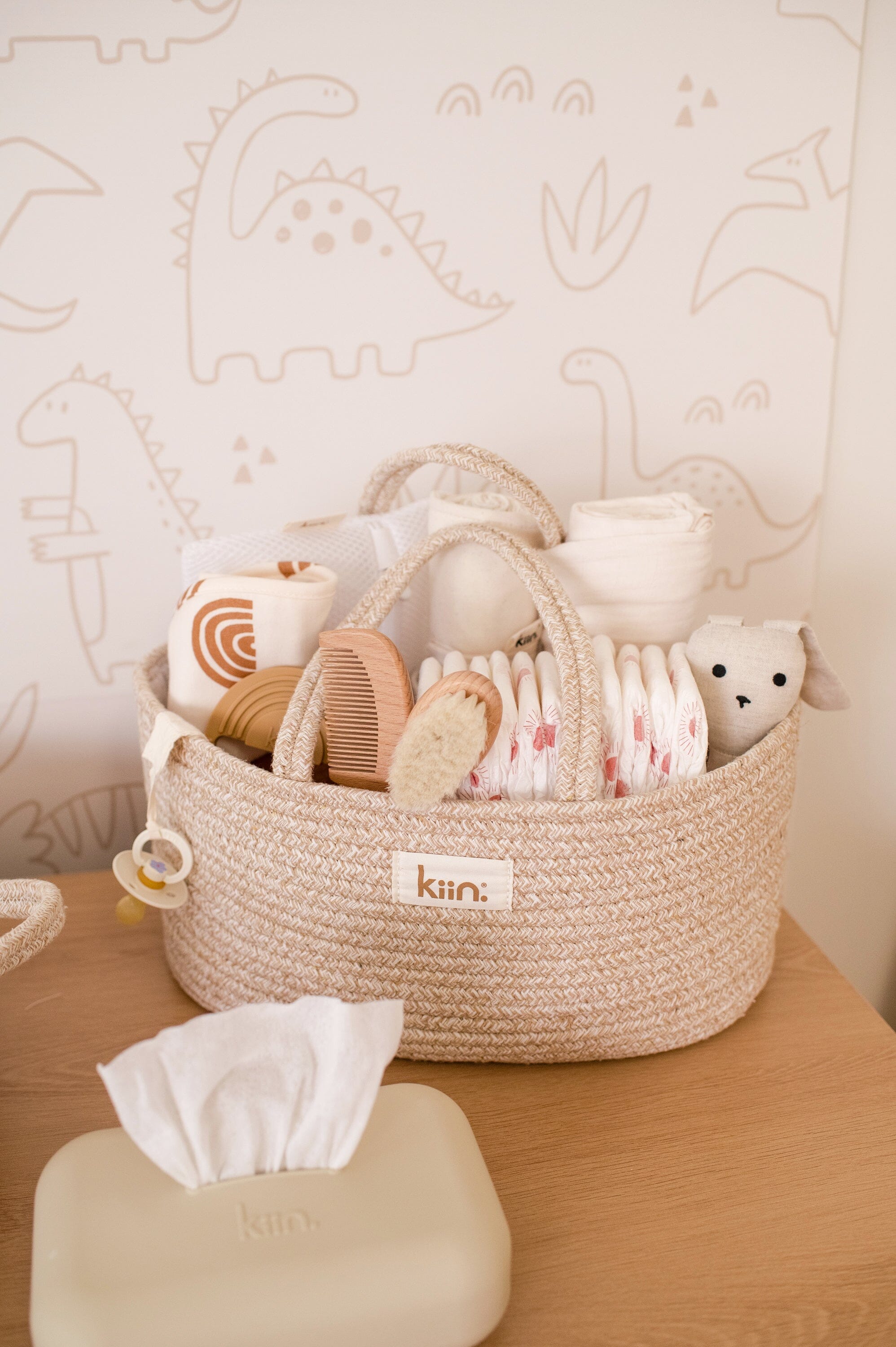 Cotton Rope Nappy Caddy Organiser Baby Baskets Kiin ® 