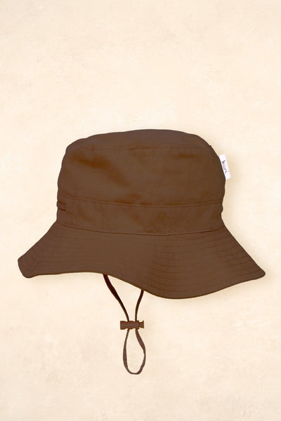 Cotton Sun Hat - Chocolate