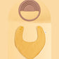 Dribble Bib + Teether Bundle Bundles Kiin ® Golden Tan Heather 