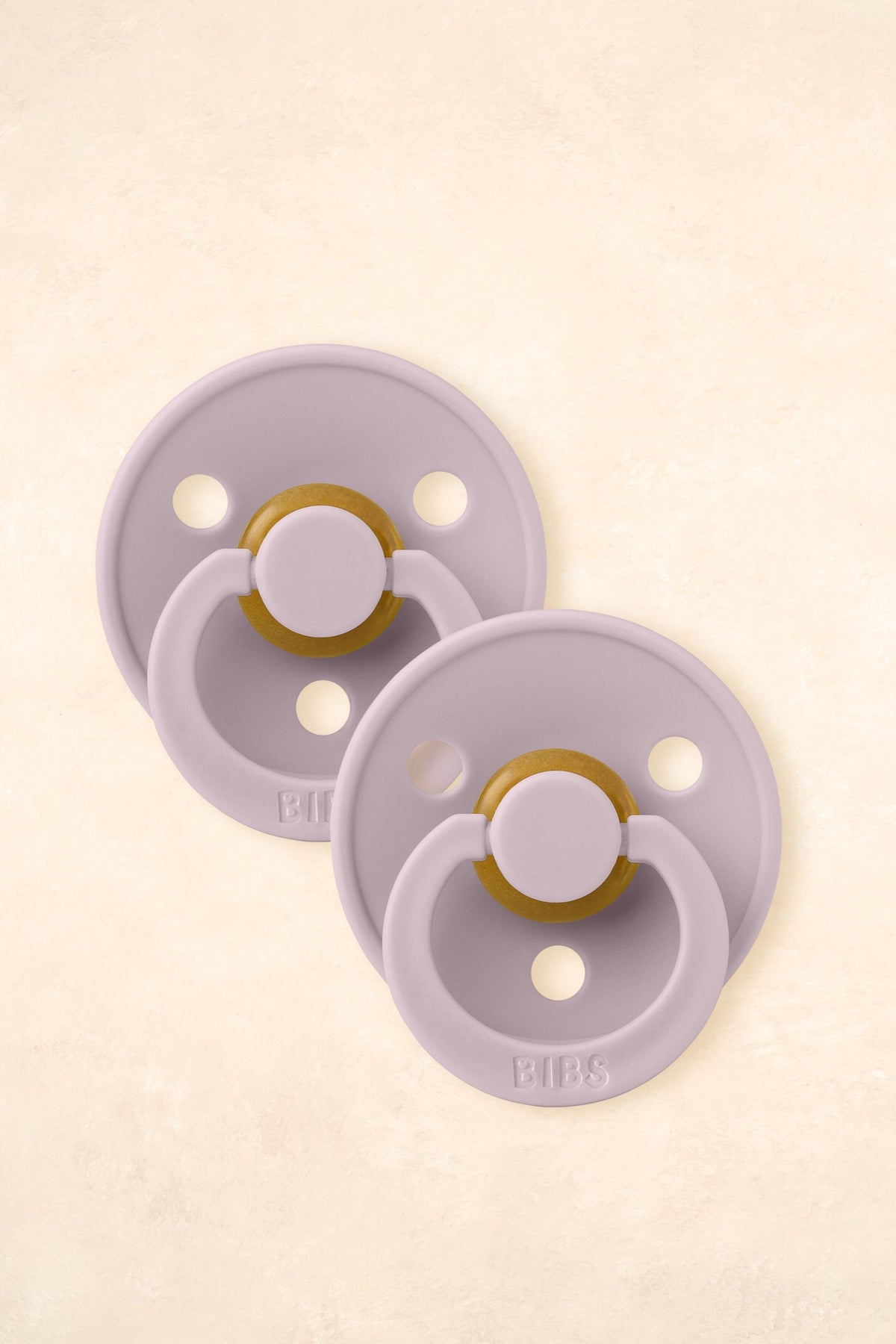 Dummies - Twin Pack Dummies + Teethers BIBS Size 1 Dusky Lilac 