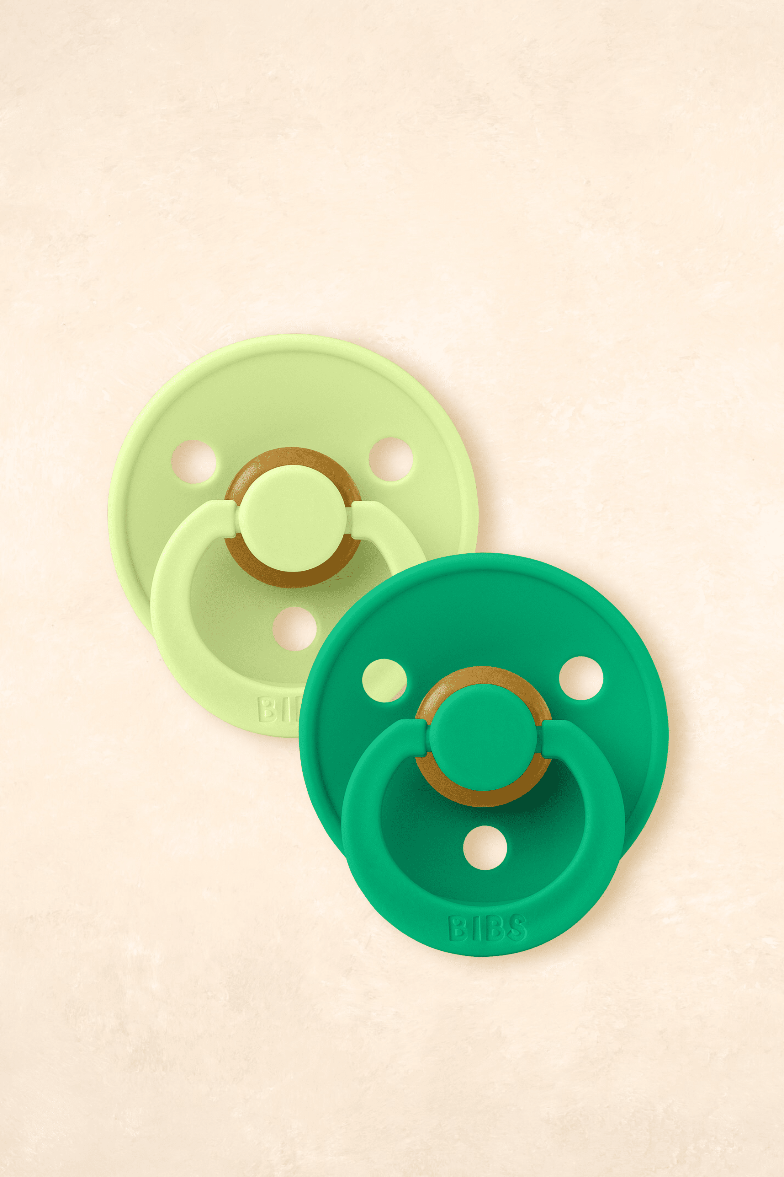 Dummies - Twin Pack Dummies + Teethers BIBS Size 1 Matcha/Cactus 
