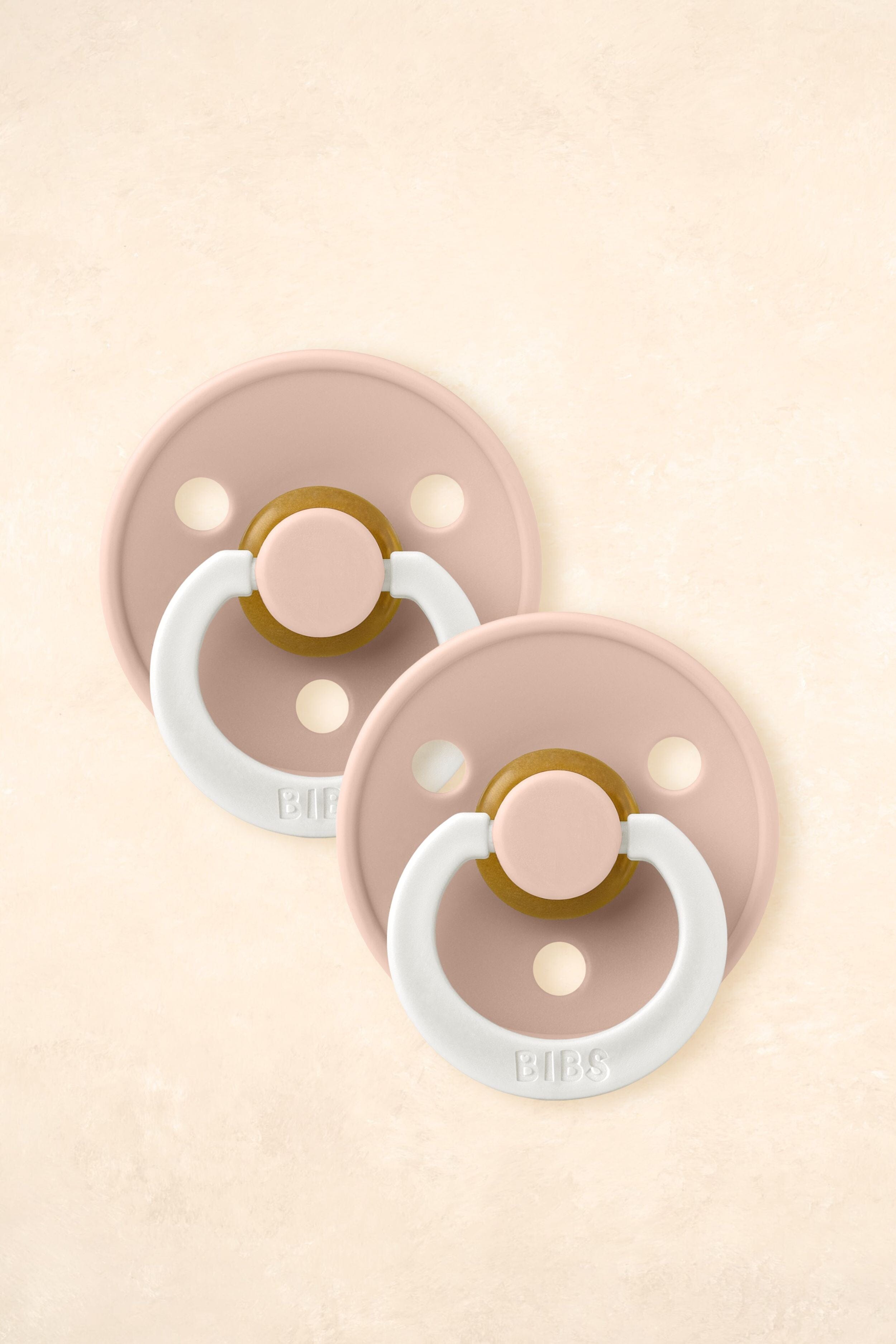 Dummies - Twin Pack Dummies + Teethers BIBS Size 1 NIGHT GLOW - Blush 