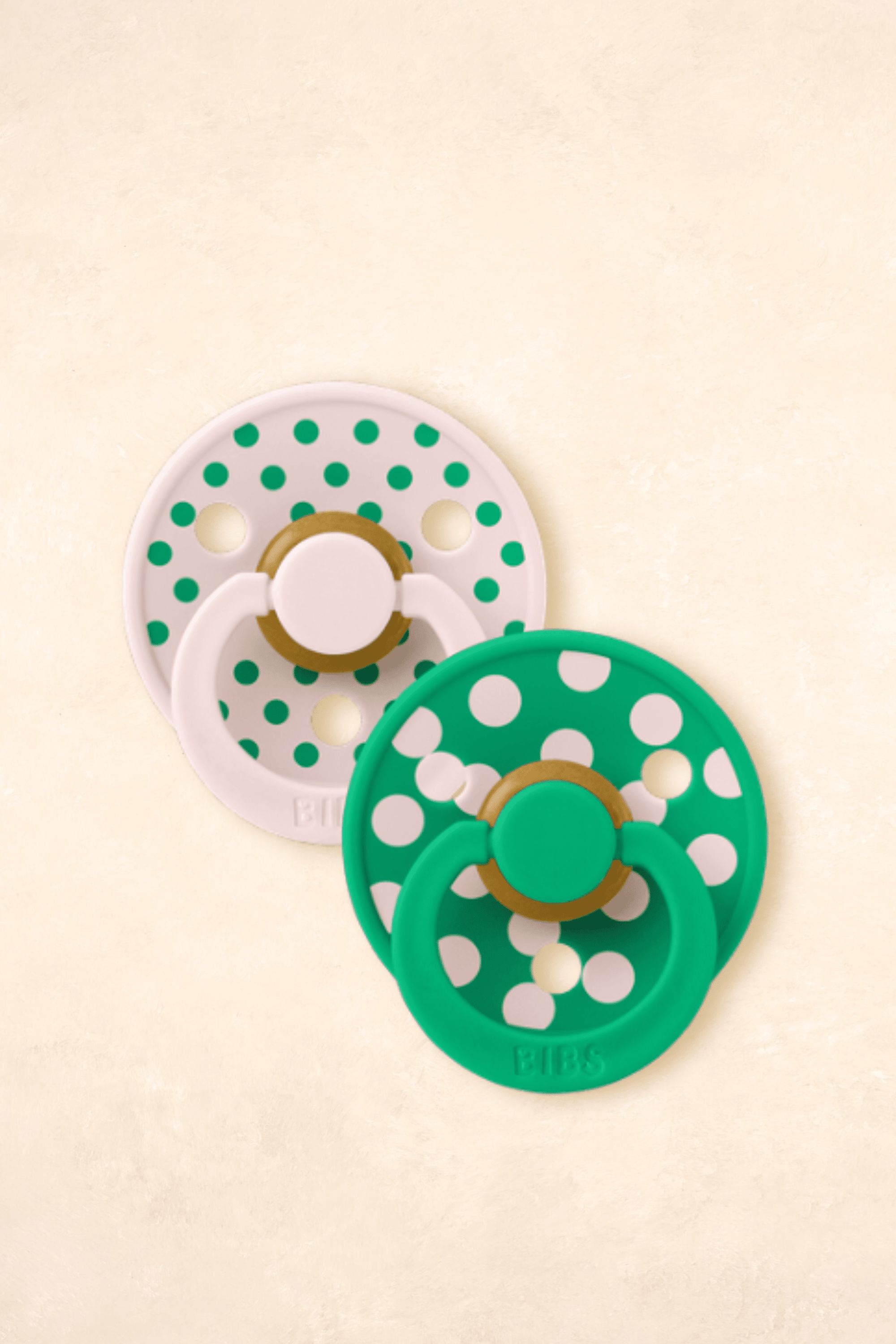 Dummies - Twin Pack Dummies + Teethers BIBS Size 1 Polka Petal/Cactus 