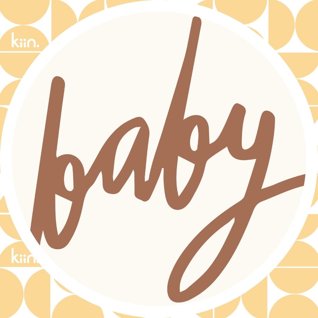 Gift Wrap and Personalised Greeting Card Gift Greeting Card Kiin ® Baby (Cursive) 
