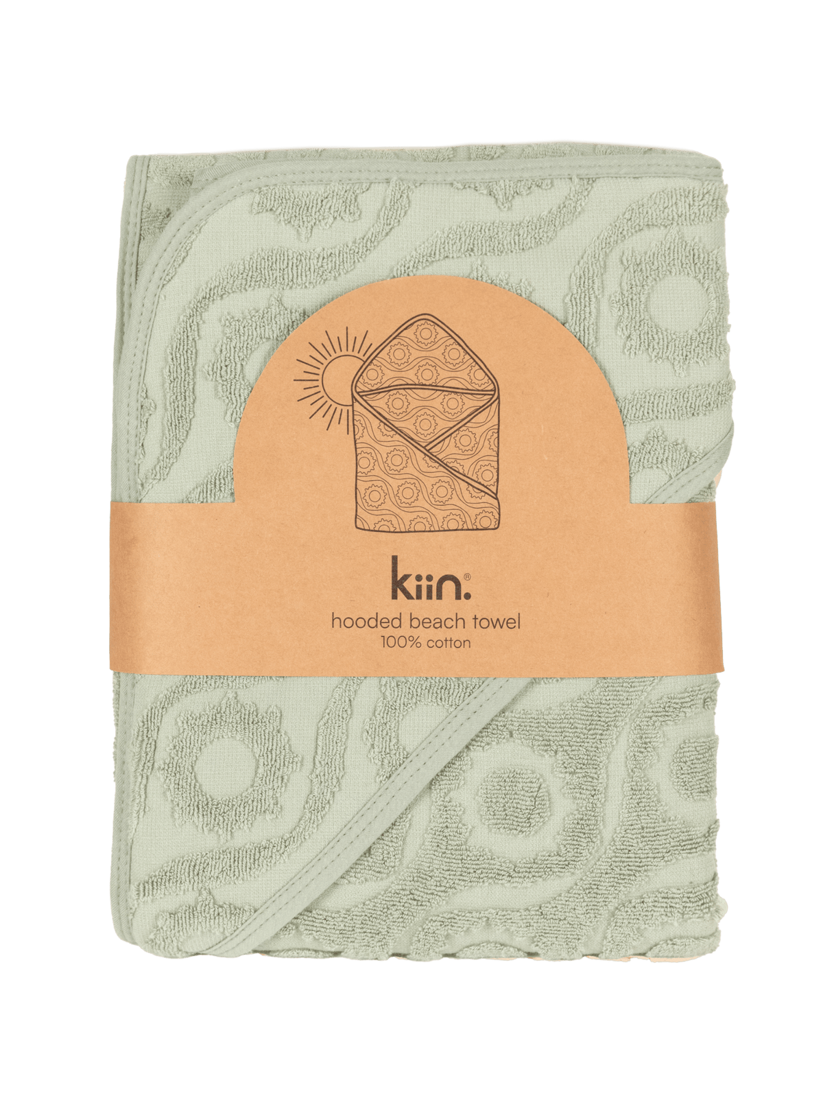Hooded Beach Towel - Sage Kiin ® 