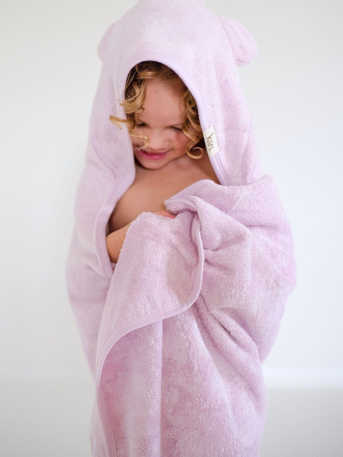 Hooded Towel - Lilac Towels + Wash Cloths Kiin ® 