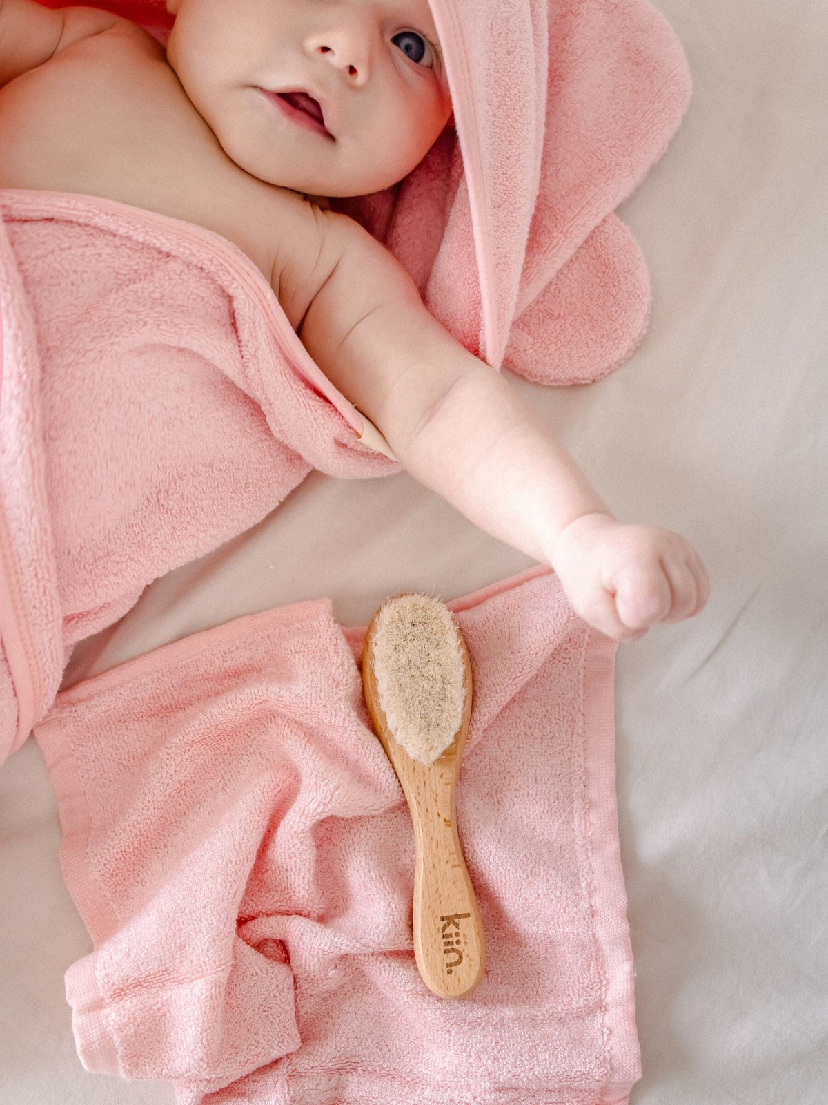 Hooded Towel - Peony Towels + Wash Cloths Kiin ® 