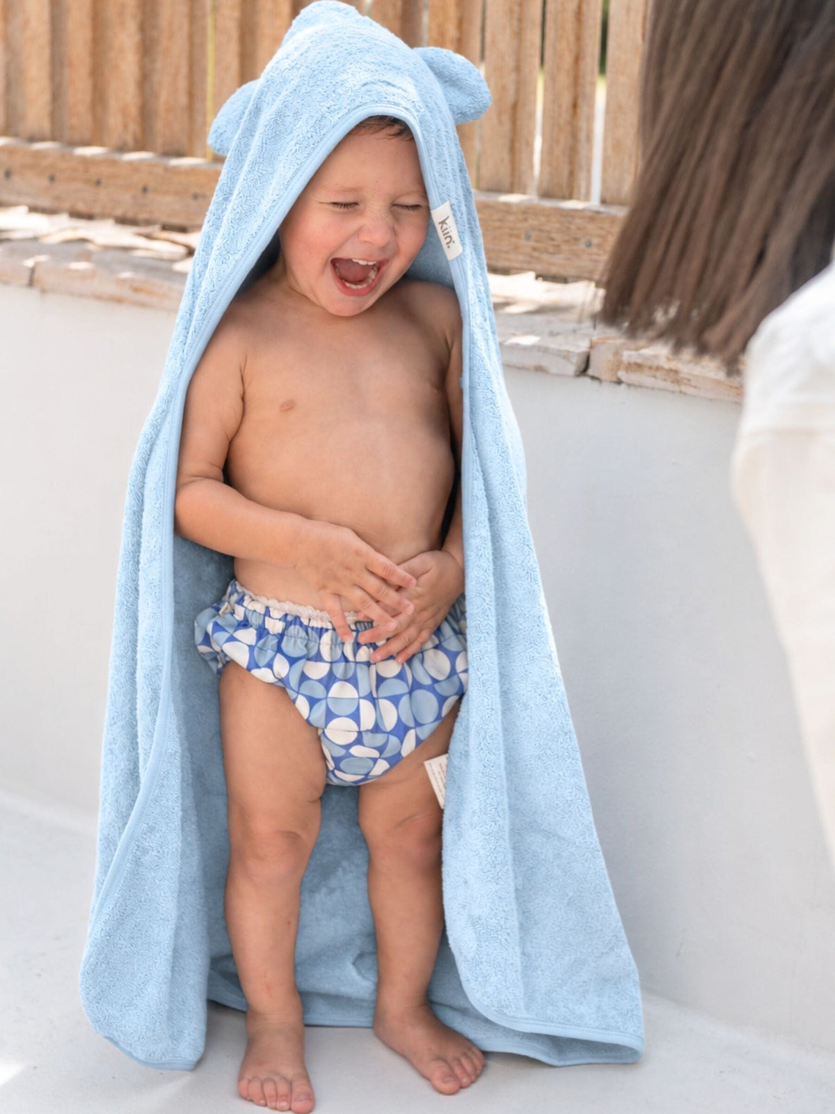 Hooded Towel - Sky Towels + Wash Cloths Kiin ® 