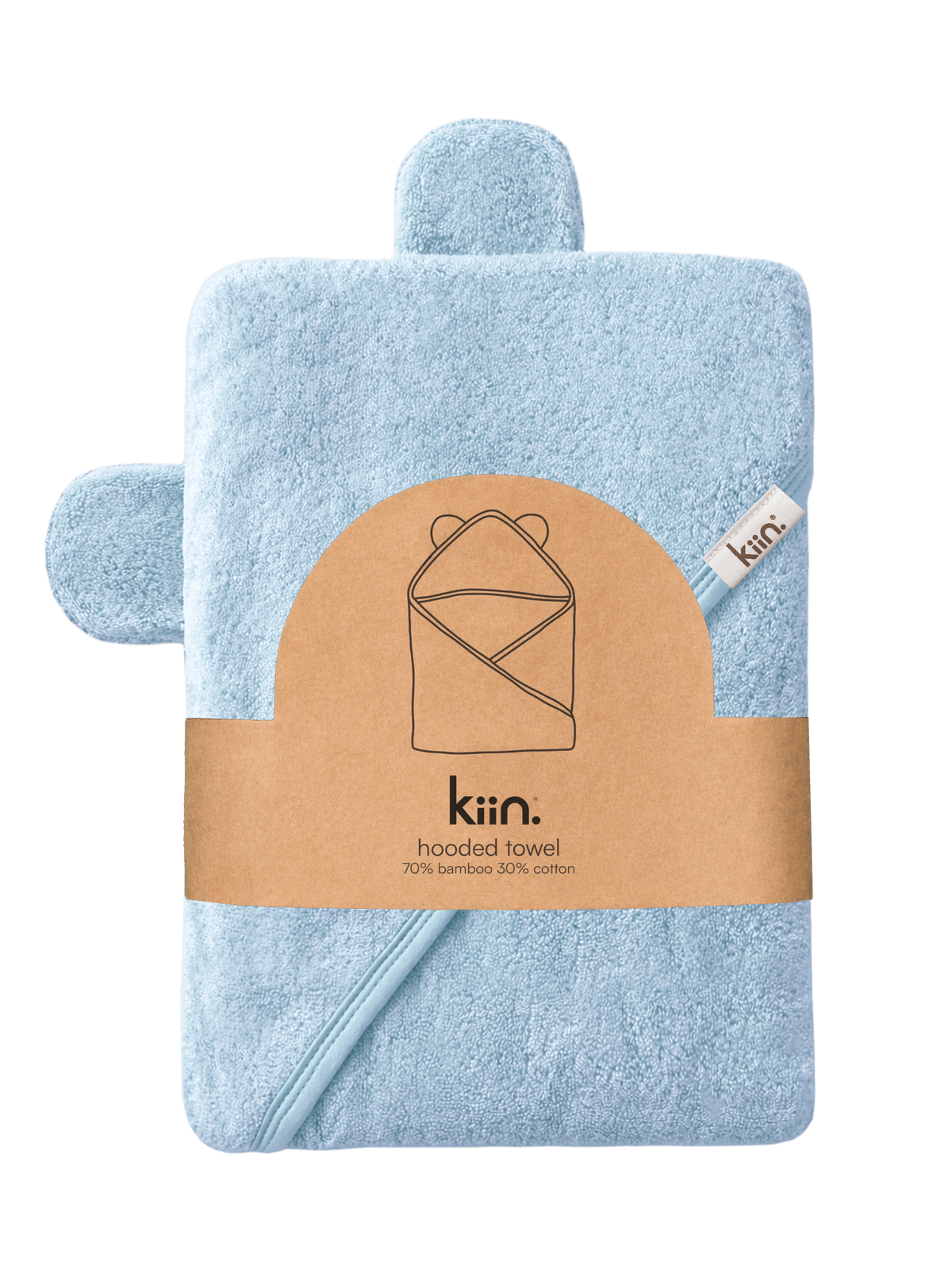 Hooded Towel - Sky Towels + Wash Cloths Kiin ® 