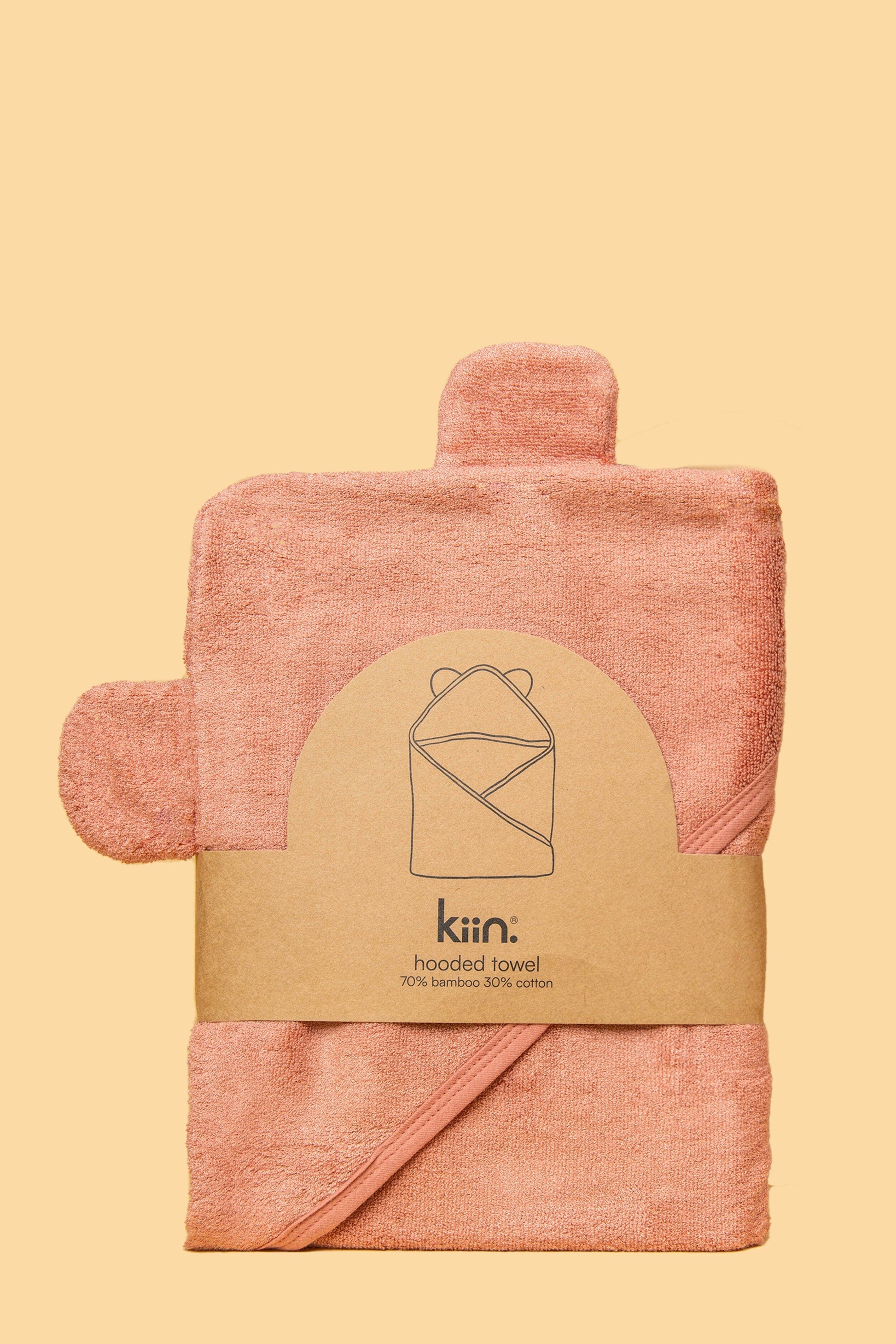 Hooded Towel Towels + Wash Cloths Kiin ® Blush 