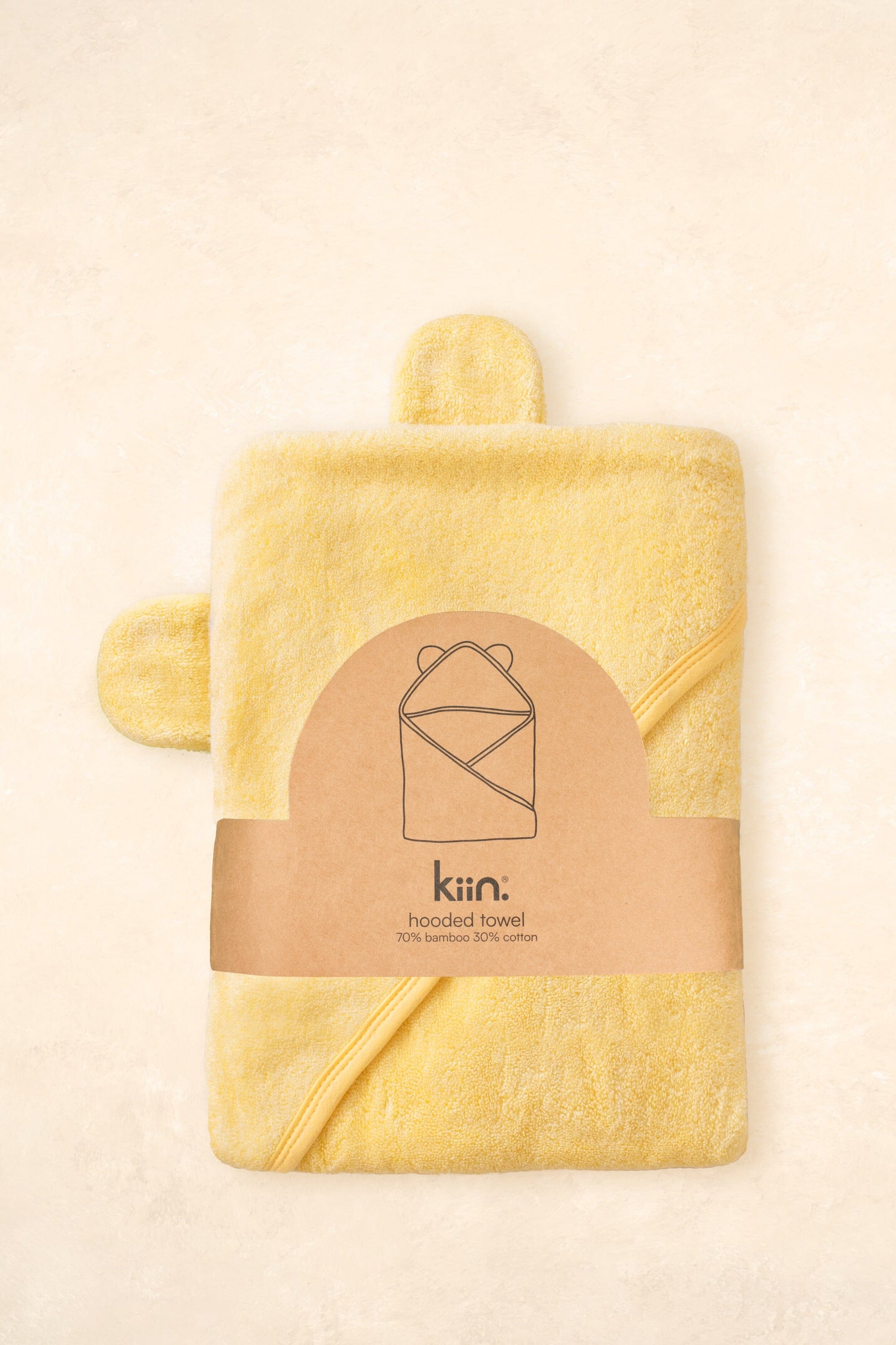 Hooded Towel Towels + Wash Cloths Kiin ® Buttercup 