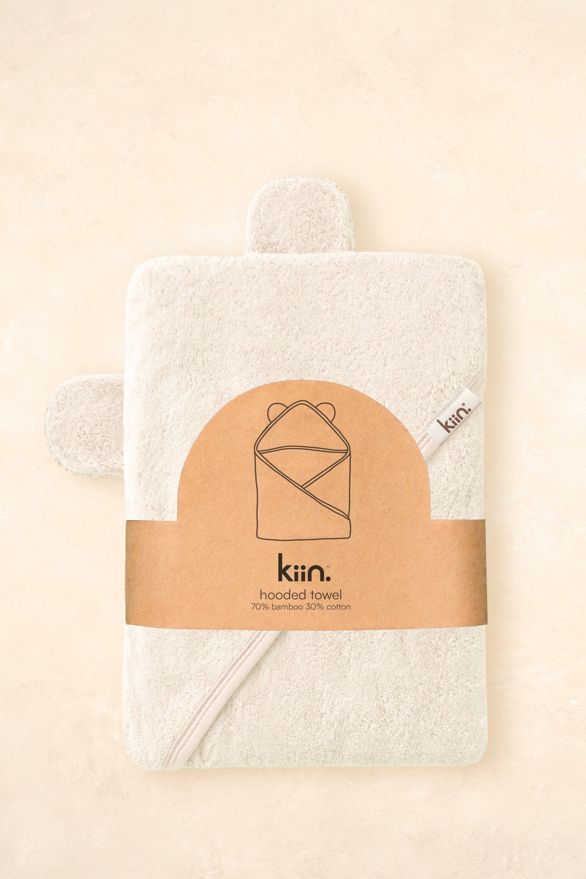 Hooded Towel Towels + Wash Cloths Kiin ® Ivory 
