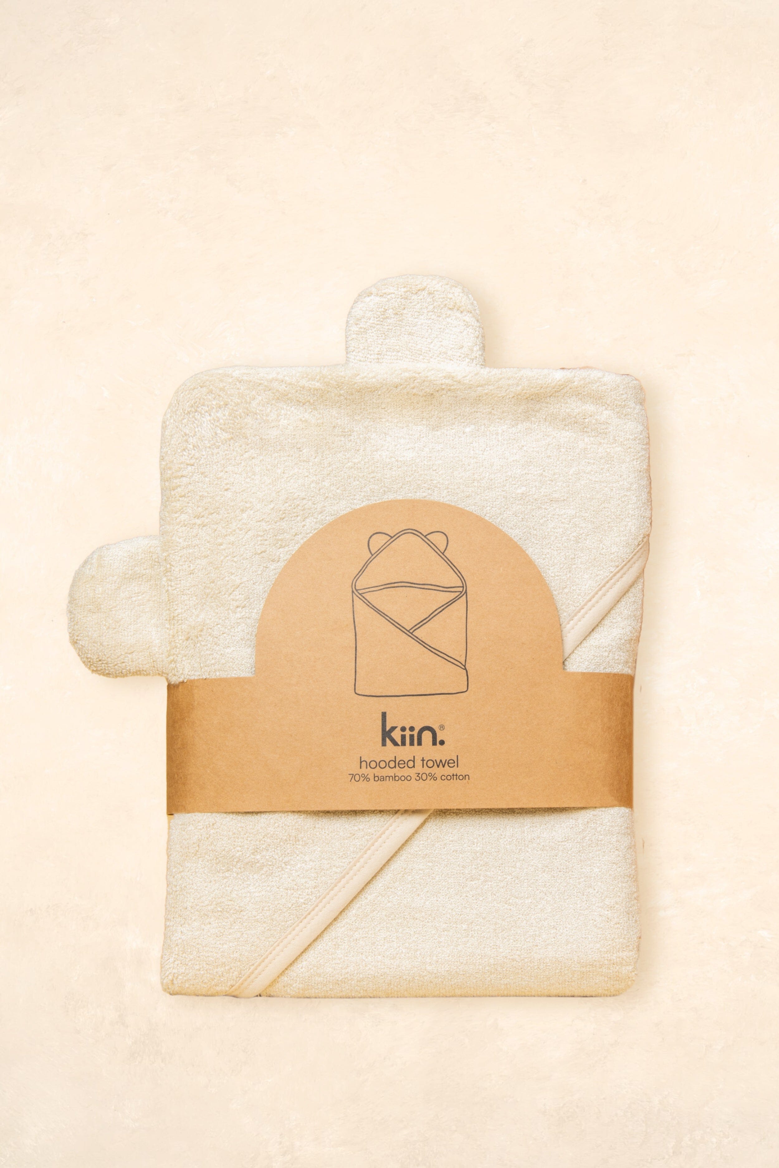 Hooded Towel Towels + Wash Cloths Kiin ® Ivory 