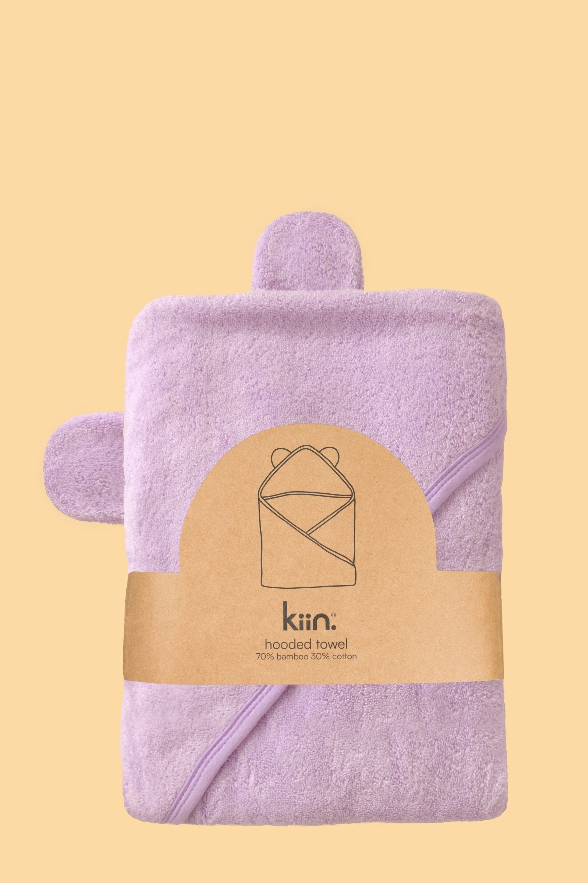 Hooded Towel Towels + Wash Cloths Kiin ® Lilac 