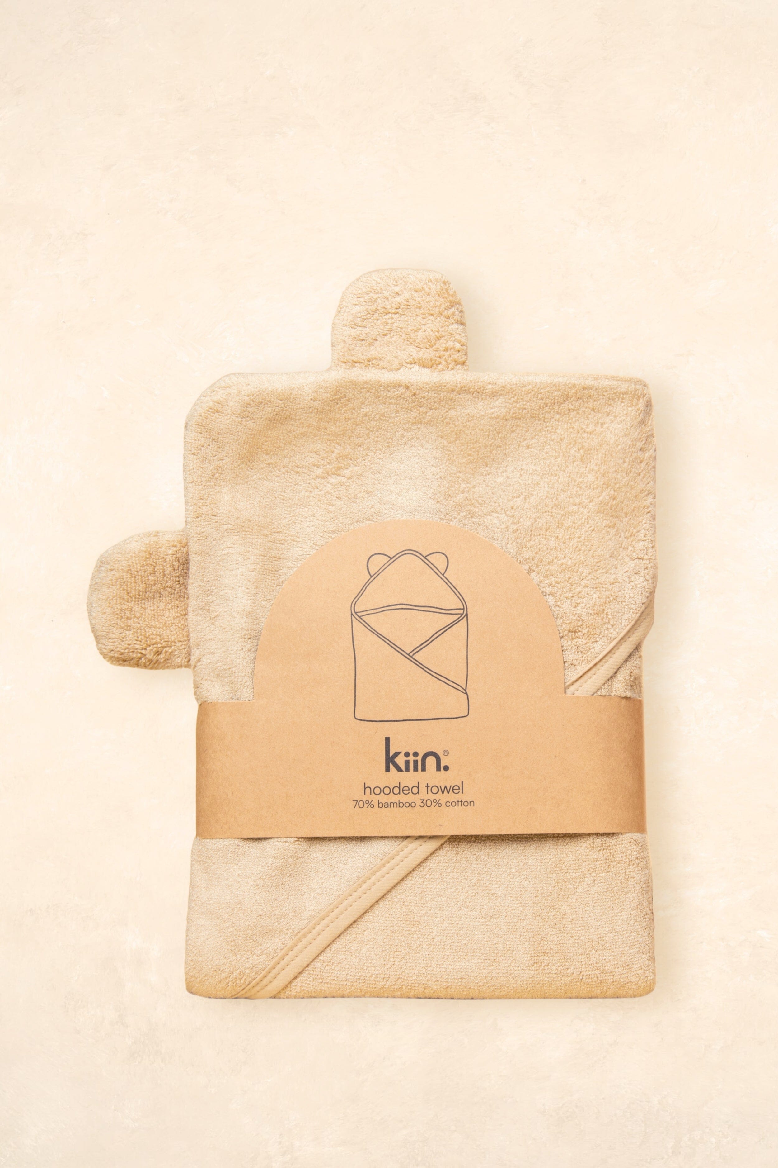 Hooded Towel Towels + Wash Cloths Kiin ® Oat 