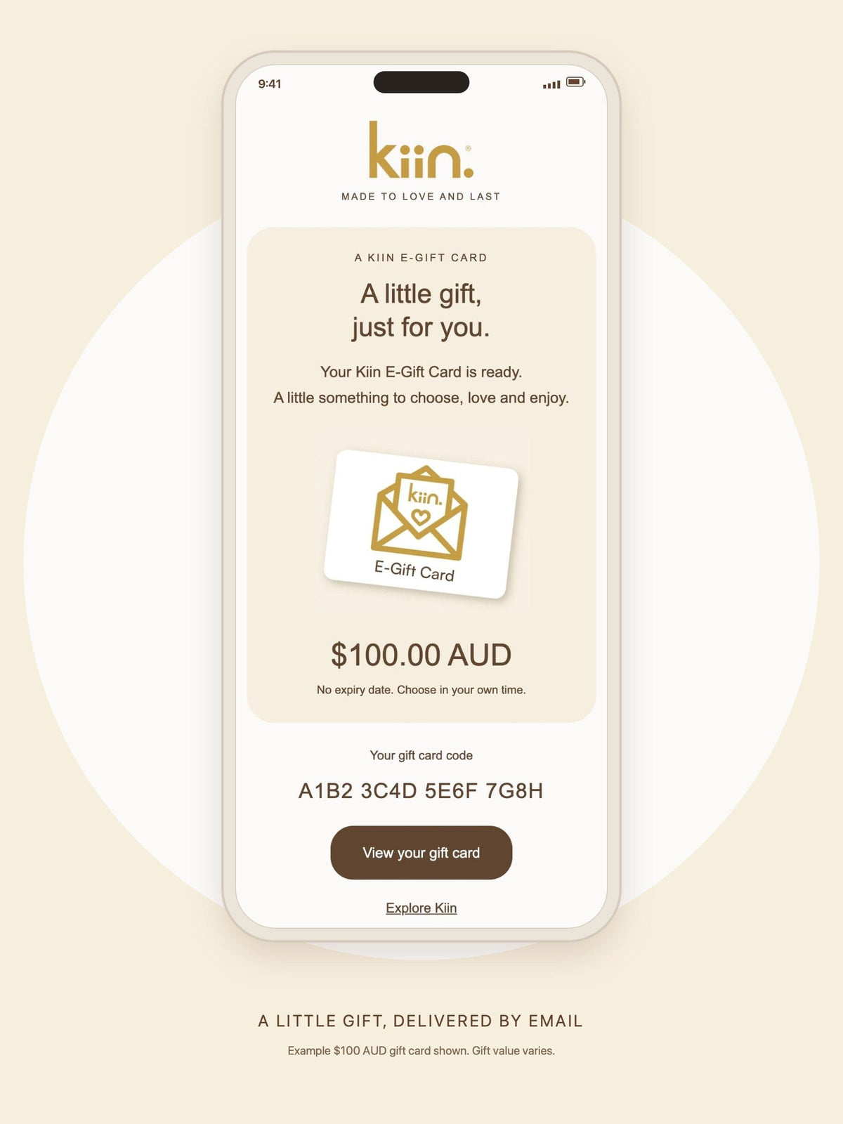 Kiin E-Gift Card egift card Kiin ® 