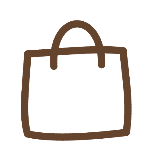 Hand-drawn Kiin Click and Collect shopping bag