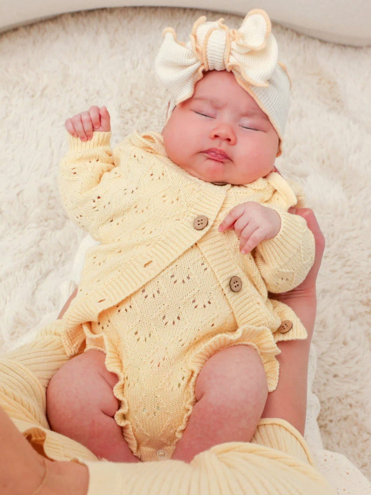 Mila Pointelle Tie Romper - Butter Clothing FRECKLES the label 