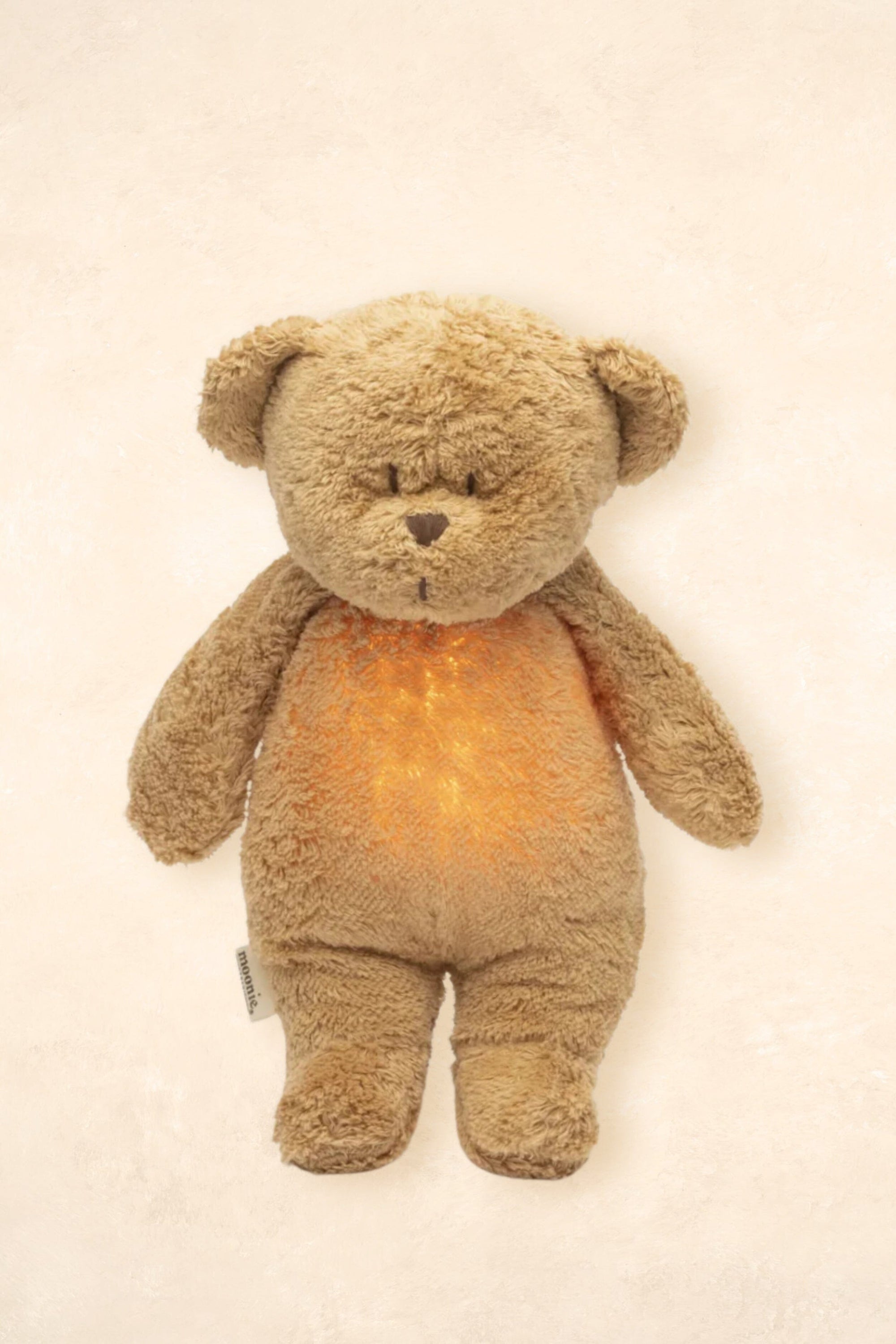 Moonie Organic Humming Bear/Bunny Toys Moonie Bear Cappuccino 