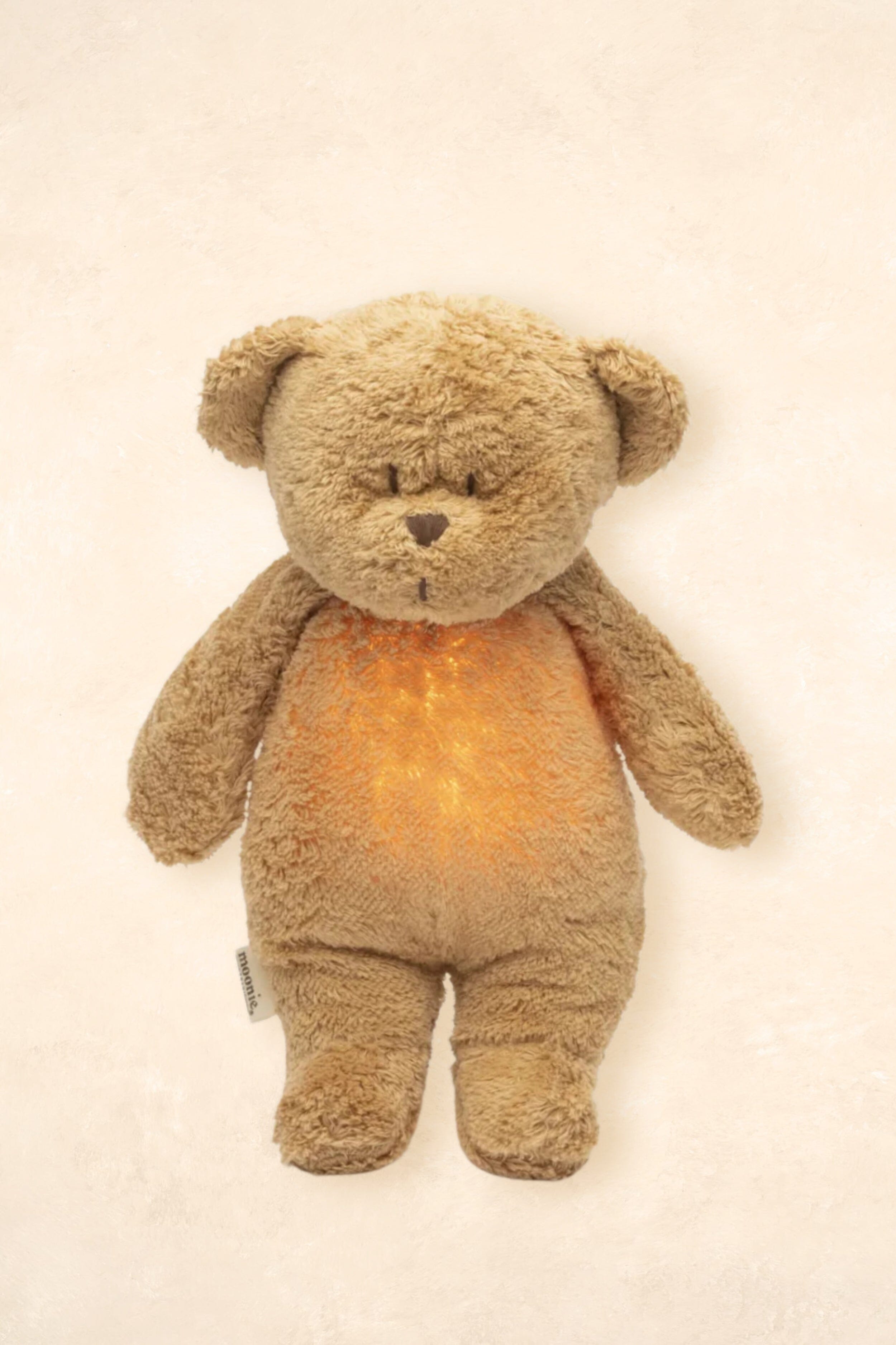 Moonie Organic Humming Bear/Bunny Toys Moonie Bear Cappuccino 