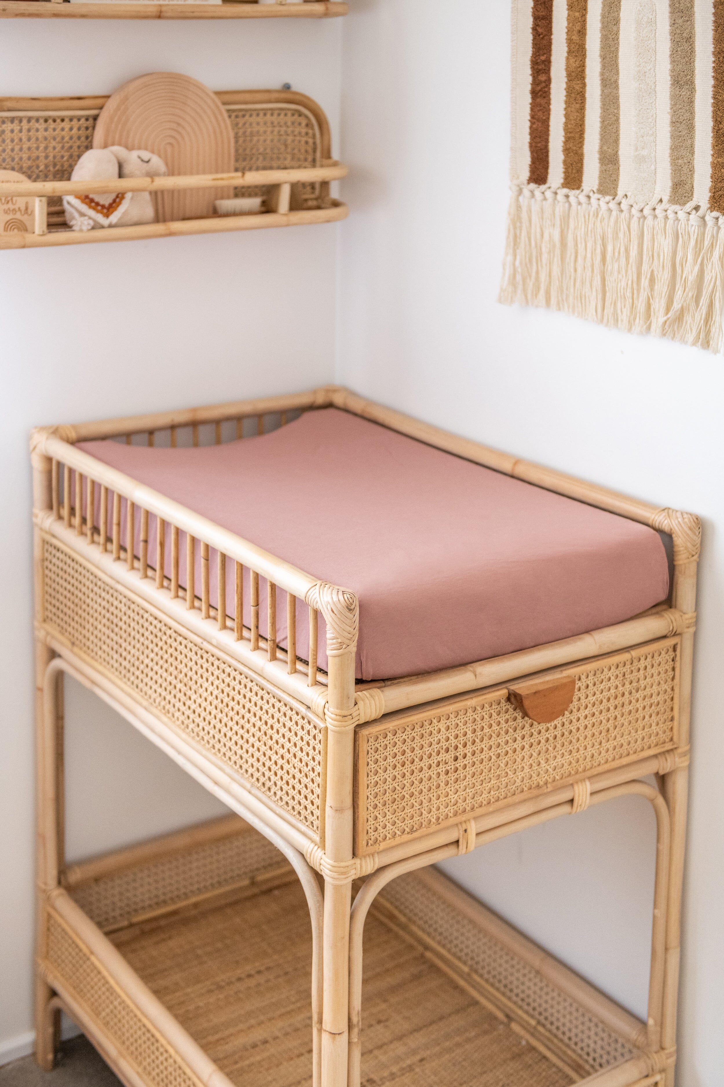 Organic Change Pad/Bassinet Sheet - OUTLET Sheets Kiin ® Heather 