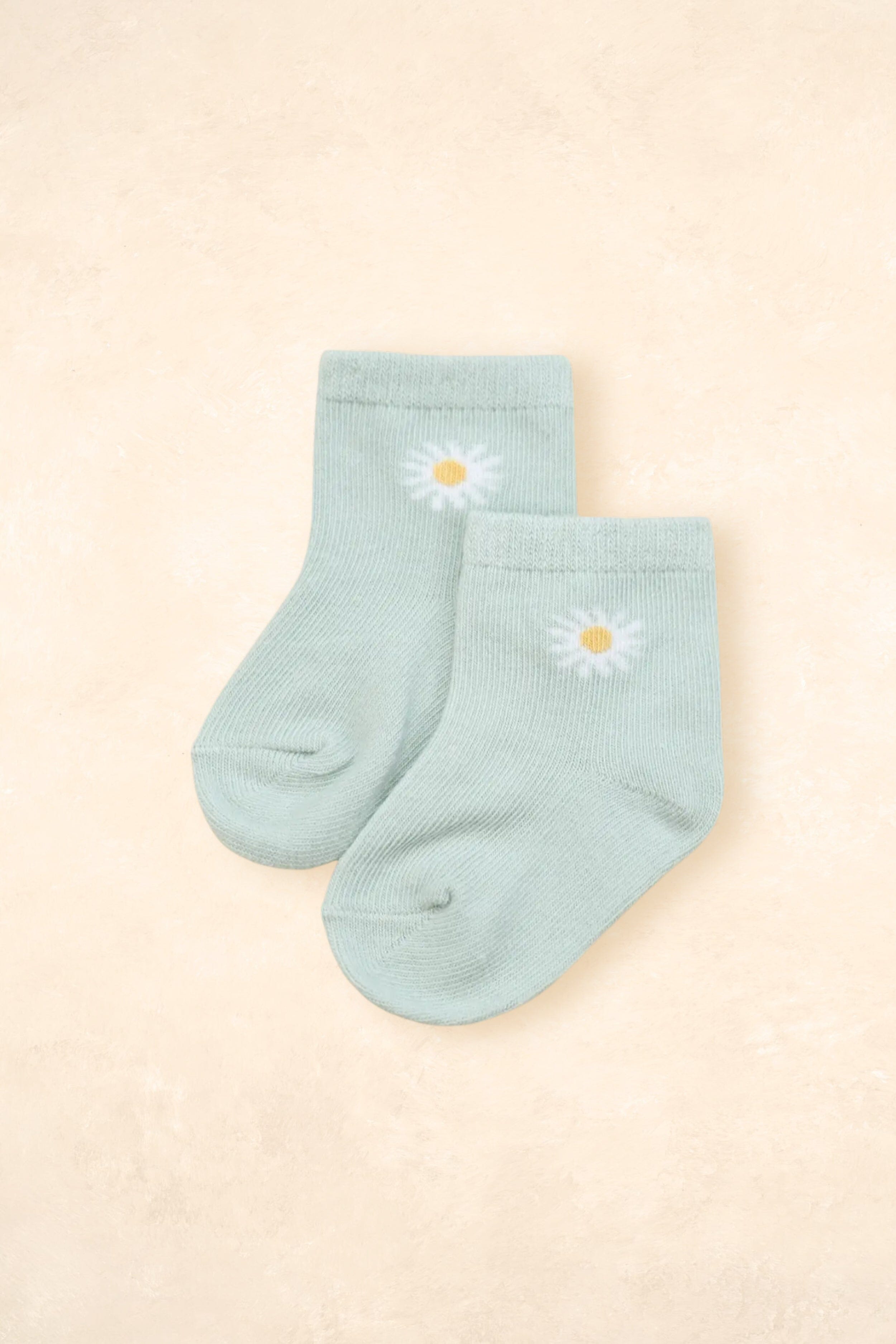 Organic Cotton Baby Socks Accessories Lūmmi In Colour Daisies 