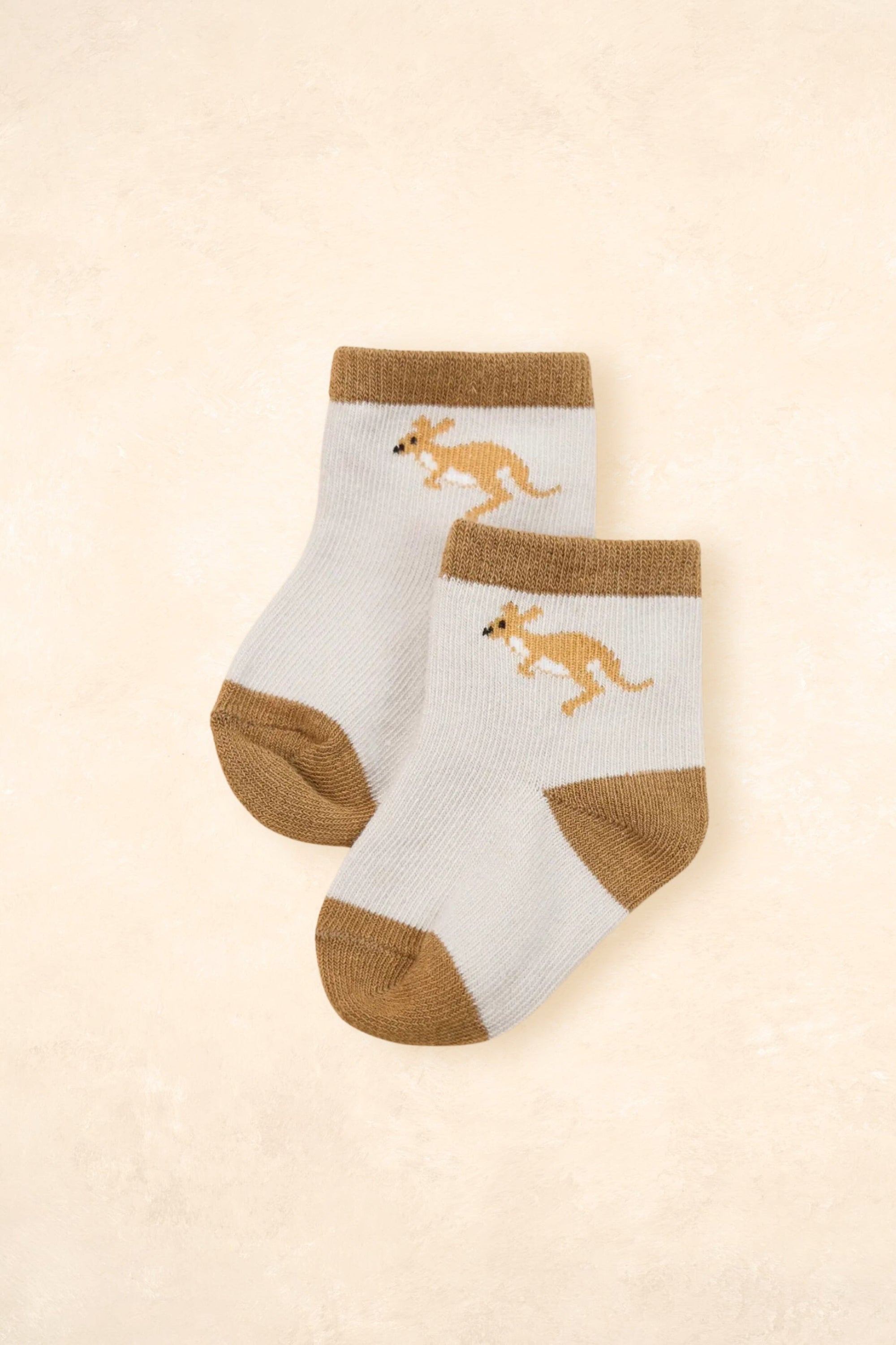 Organic Cotton Baby Socks Accessories Lūmmi In Colour Kangaroo 