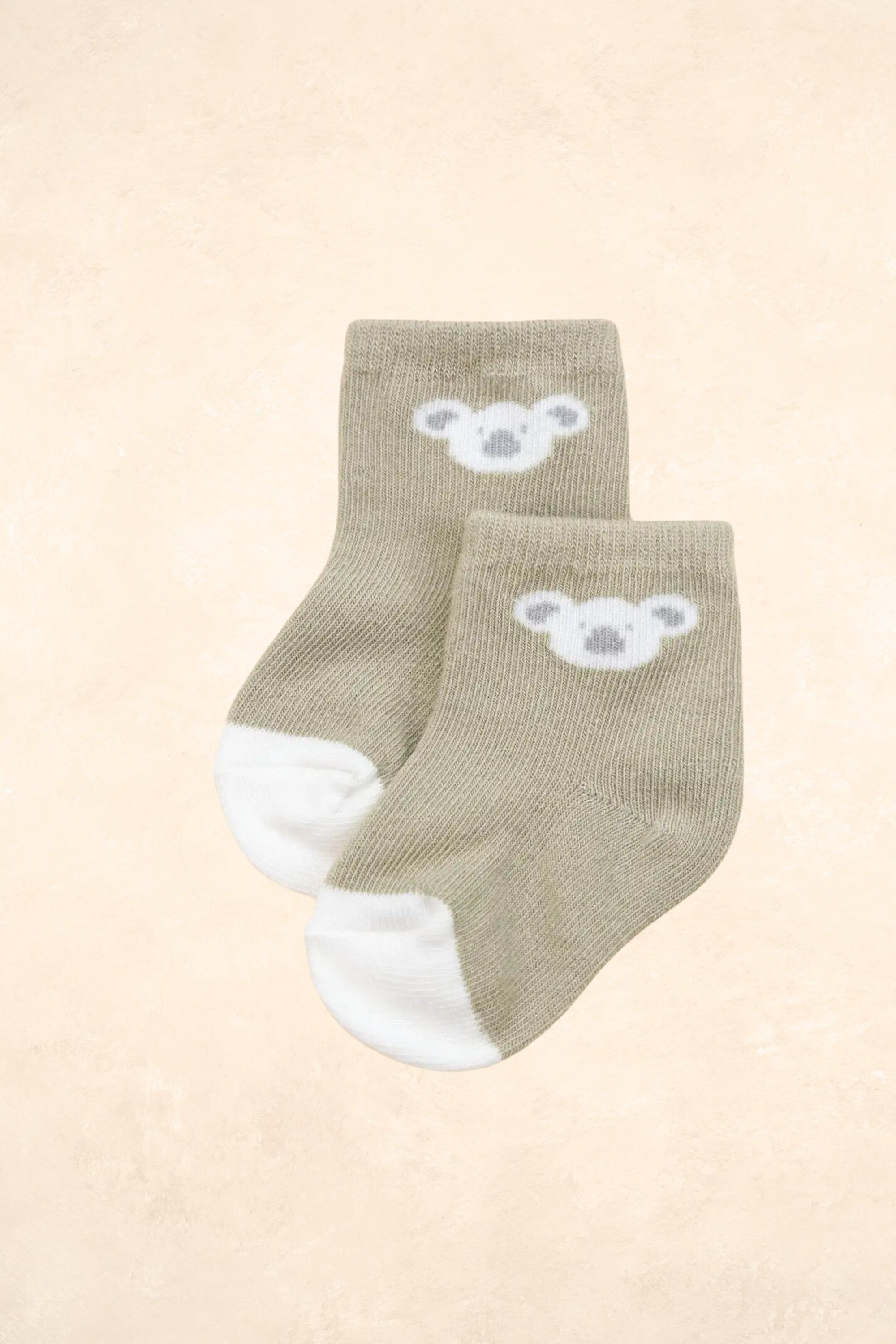 Organic Cotton Baby Socks Accessories Lūmmi In Colour Koala 