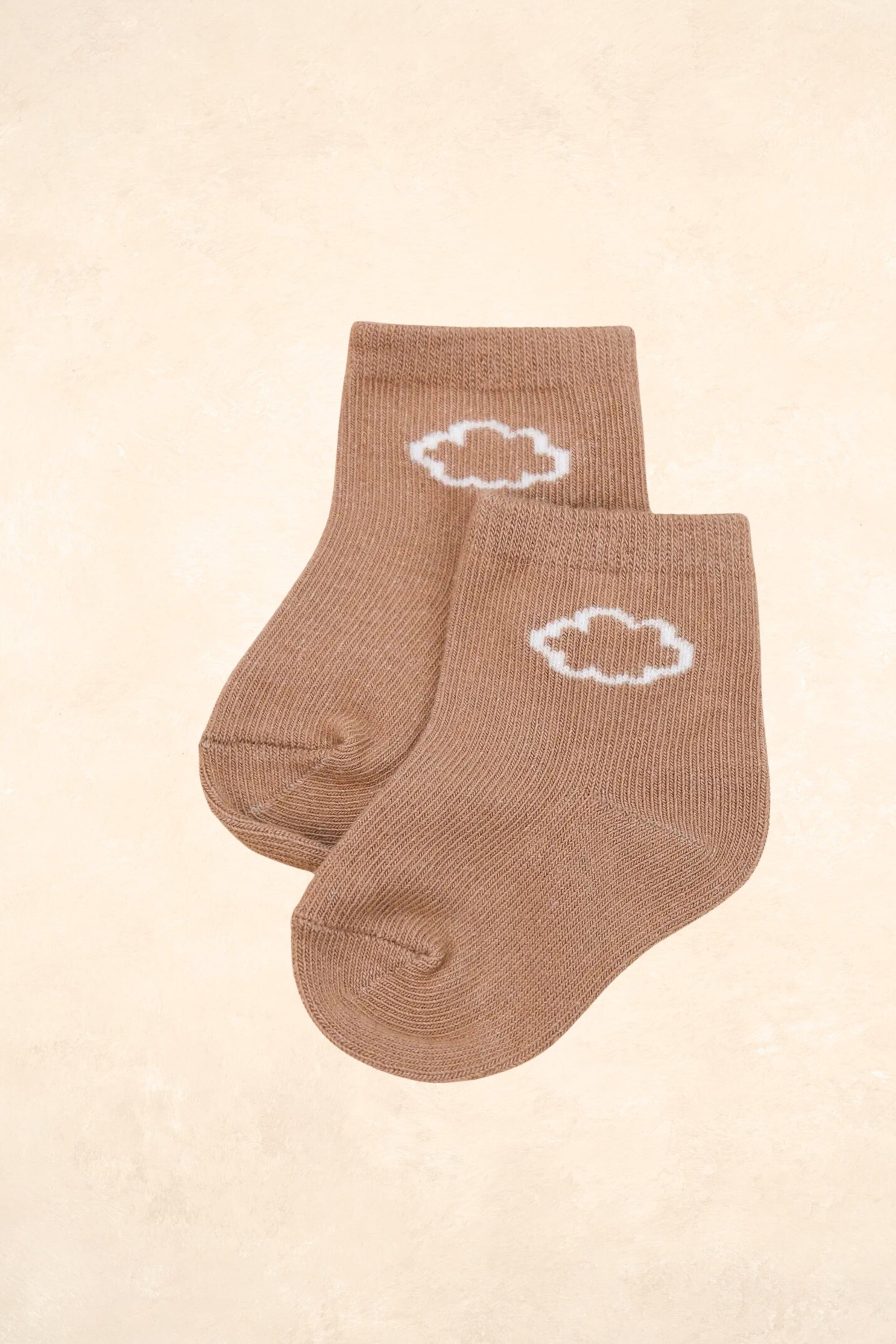 Organic Cotton Baby Socks Accessories Lūmmi In Colour Mocha 