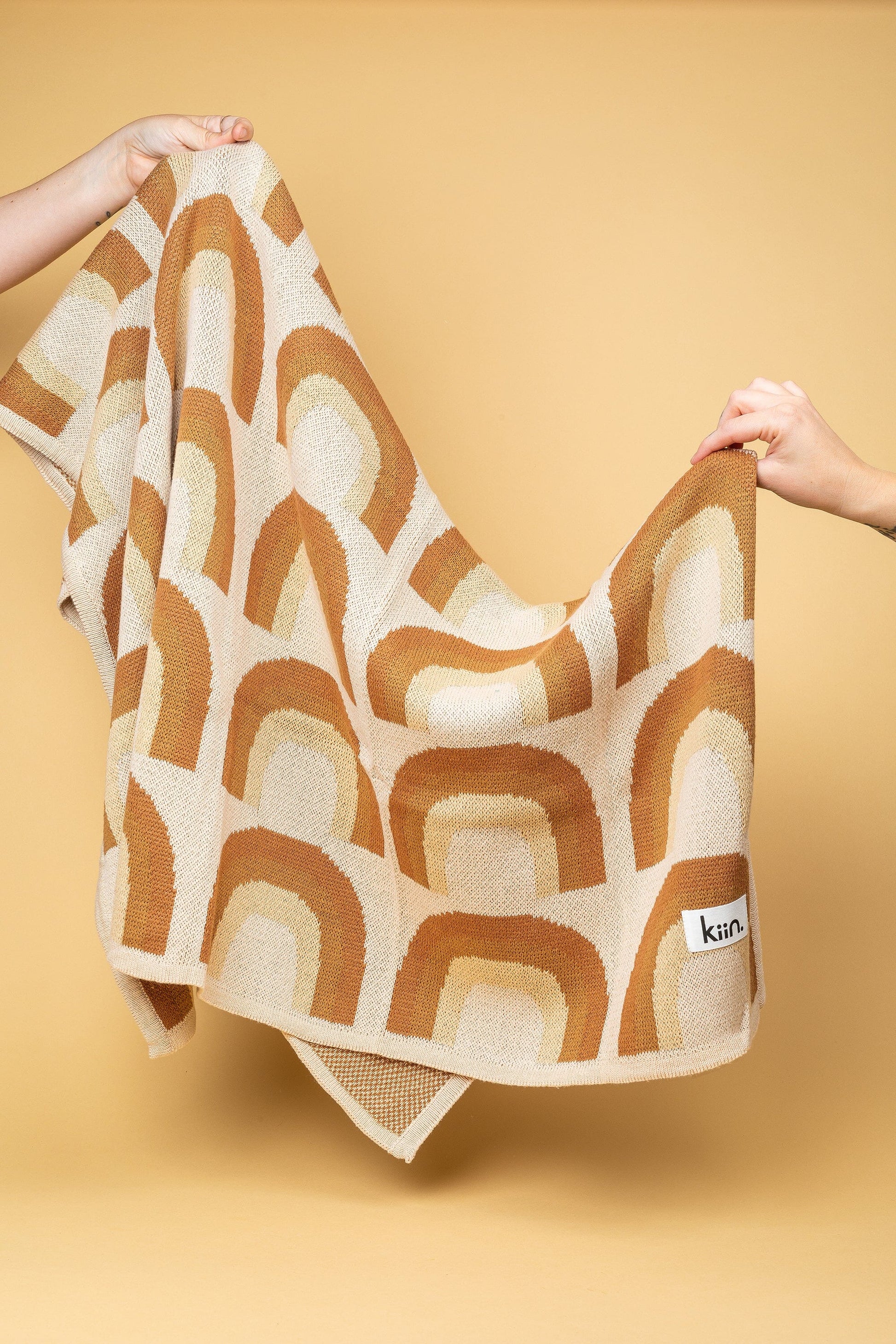 Organic Cotton Knitted Blanket Blankets Kiin ® Rainbow 