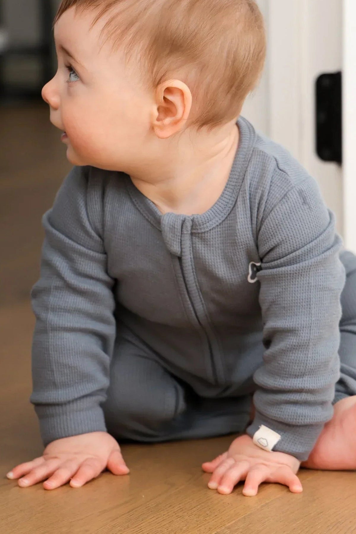 Organic Cotton Waffle Growsuit Clothing Lūmmi In Colour 