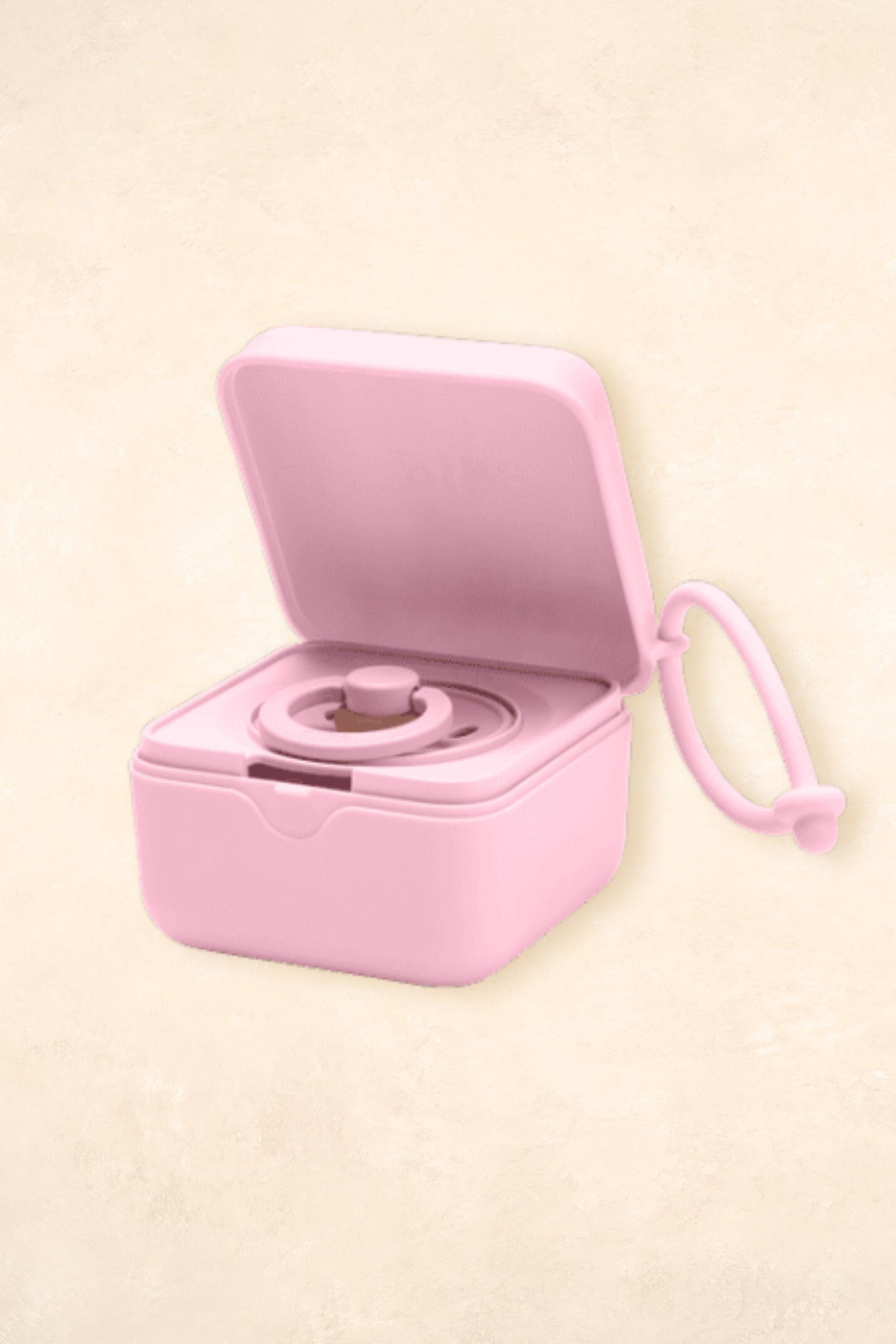Pacifier Box - Dummy Storage Dummies + Teethers BIBS Baby Pink 