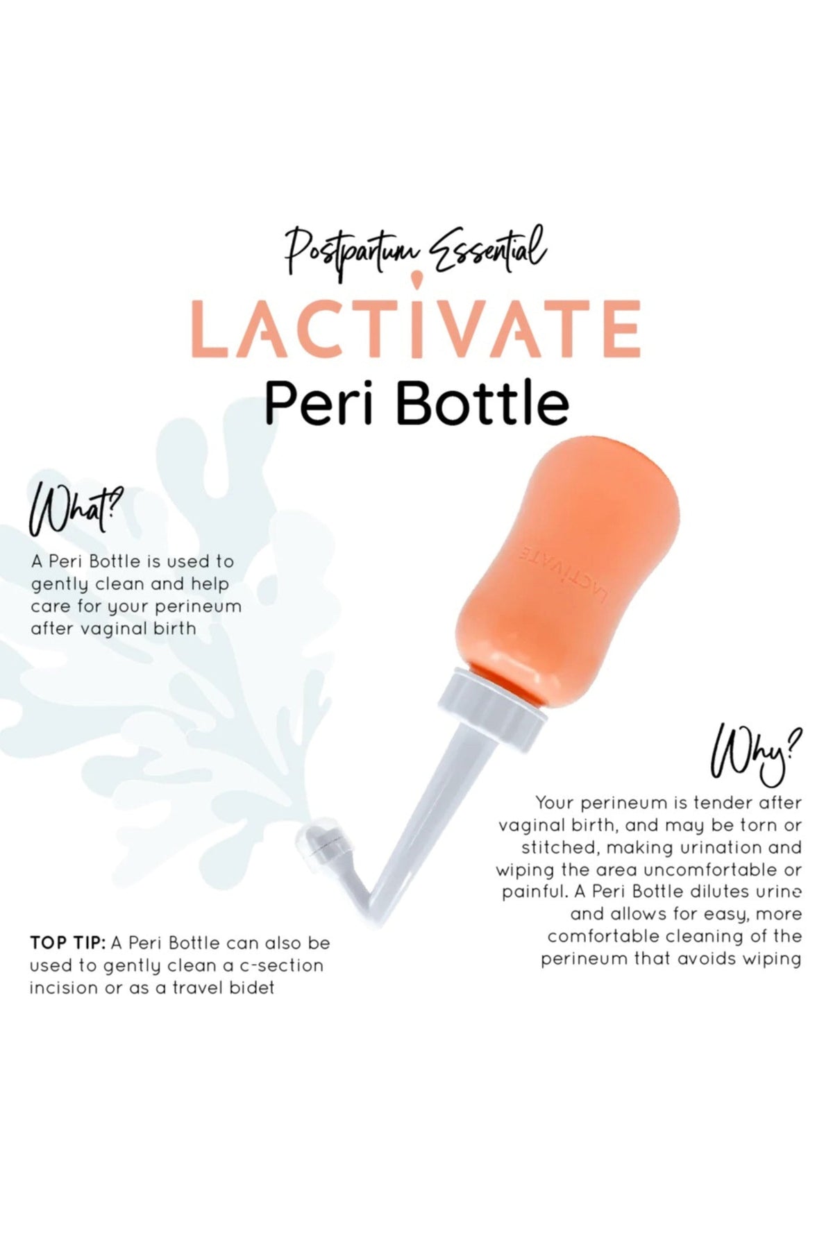 Peri Bottle Postpartum Care Lactivate 