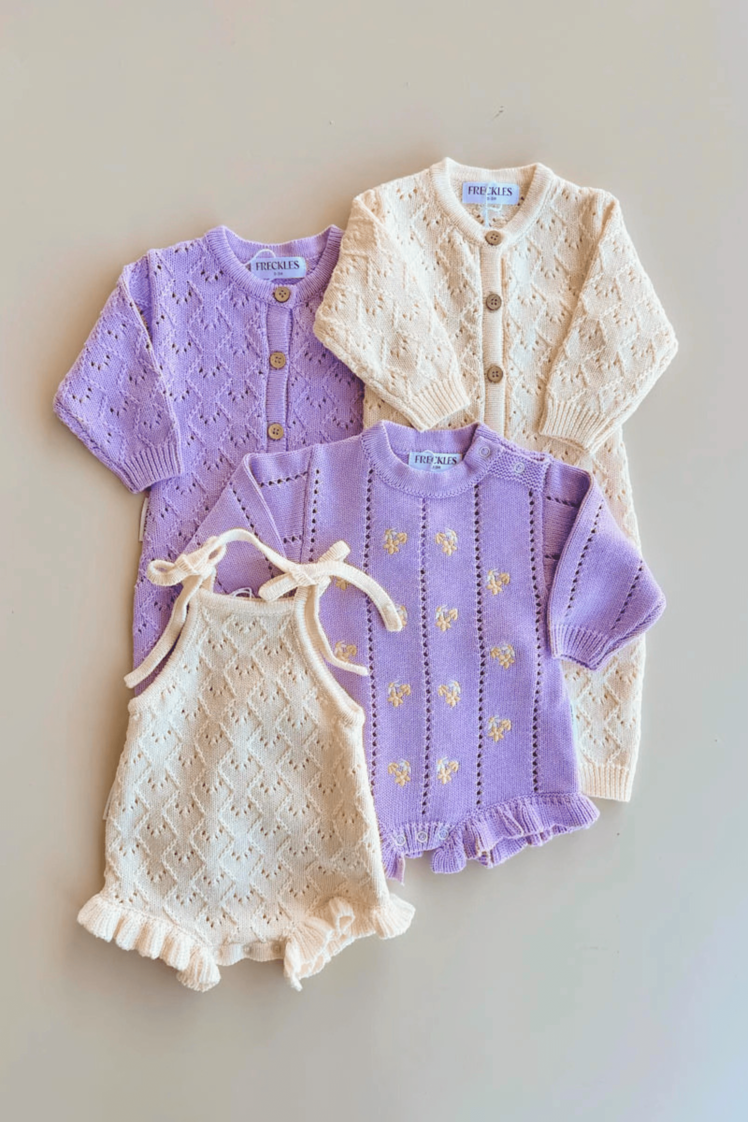Pointelle Romper - Aster Clothing FRECKLES the label 