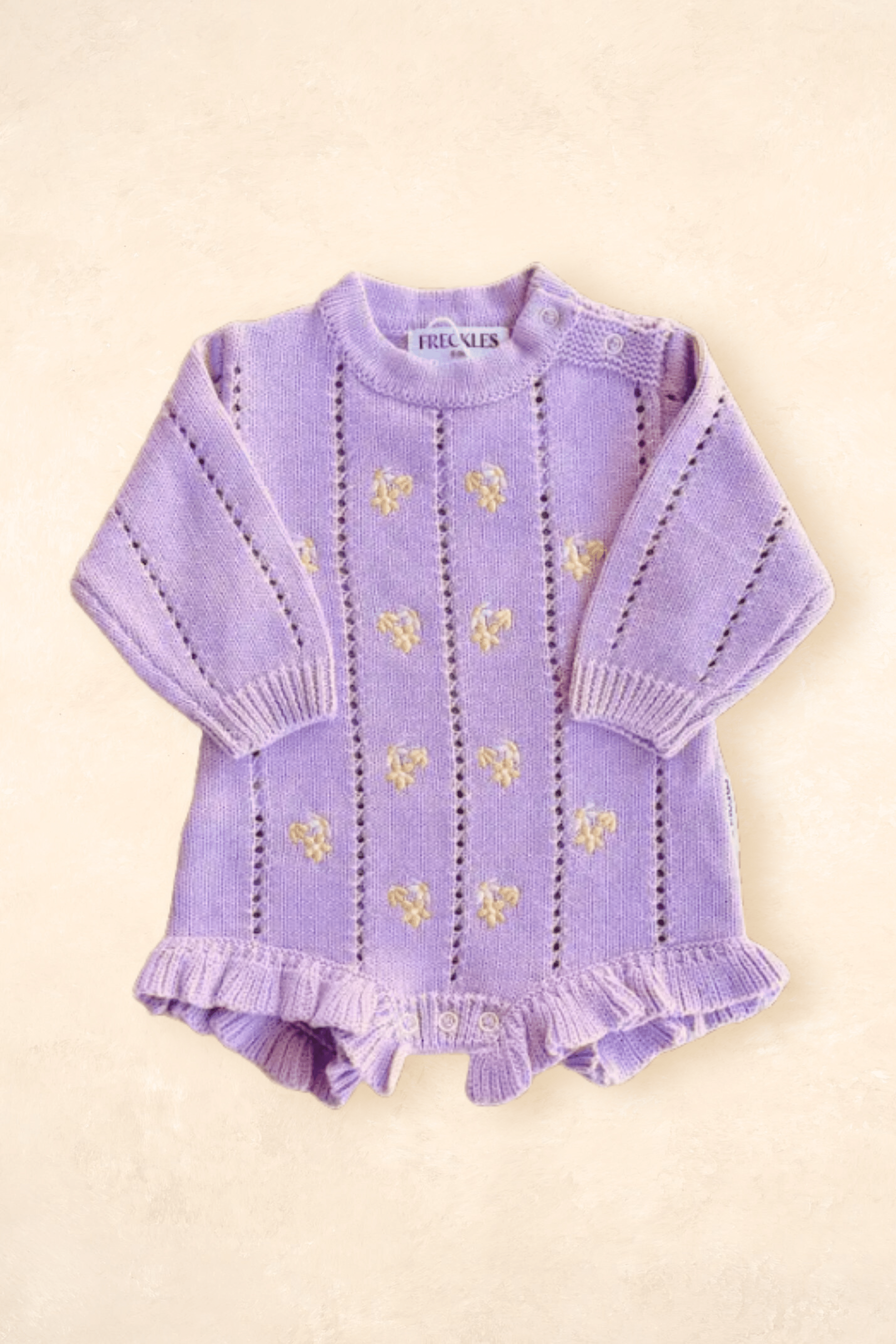 Pointelle Romper - Aster Clothing FRECKLES the label 