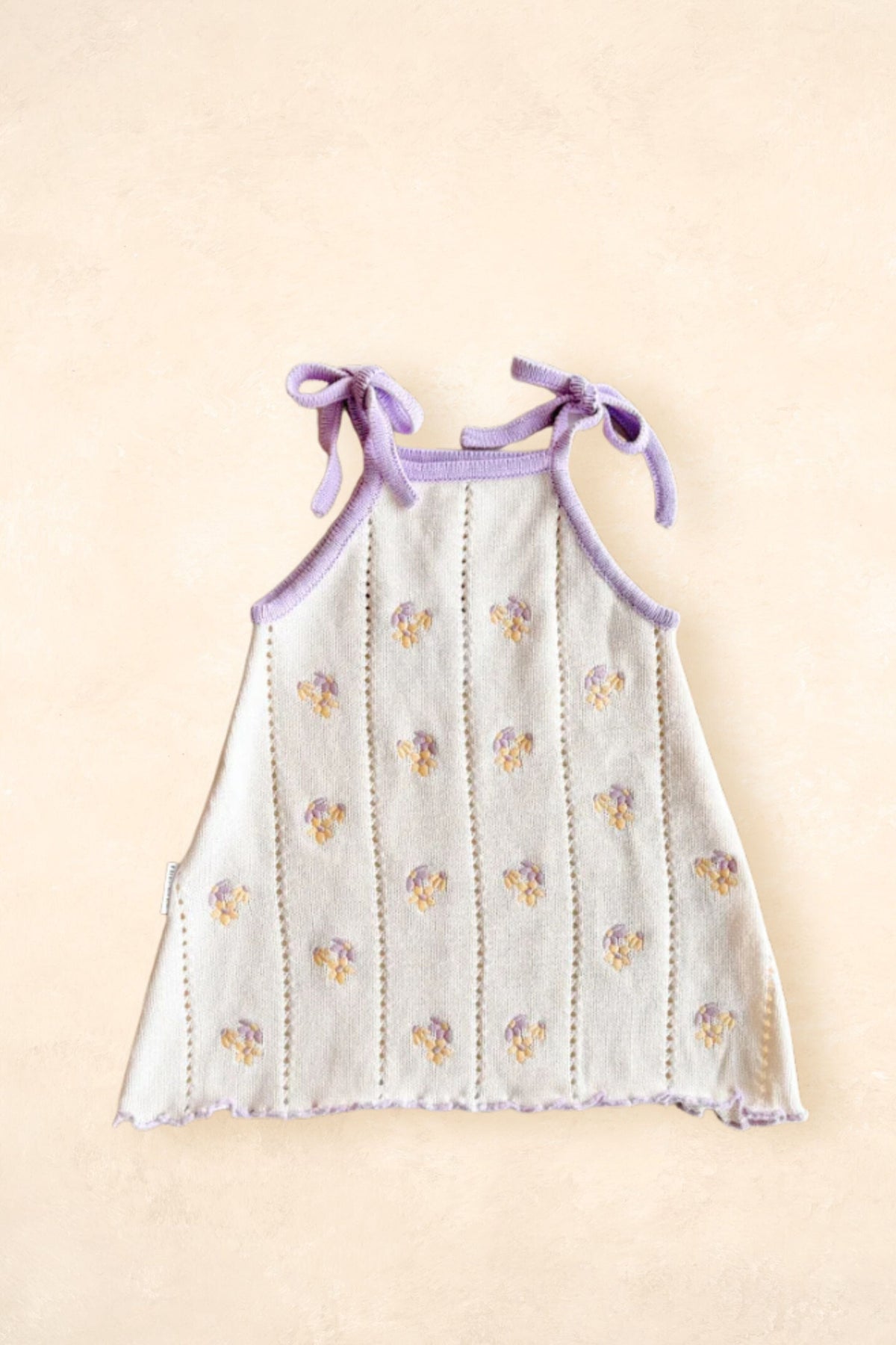 Pointelle Tie Dress - Aster Clothing FRECKLES the label 